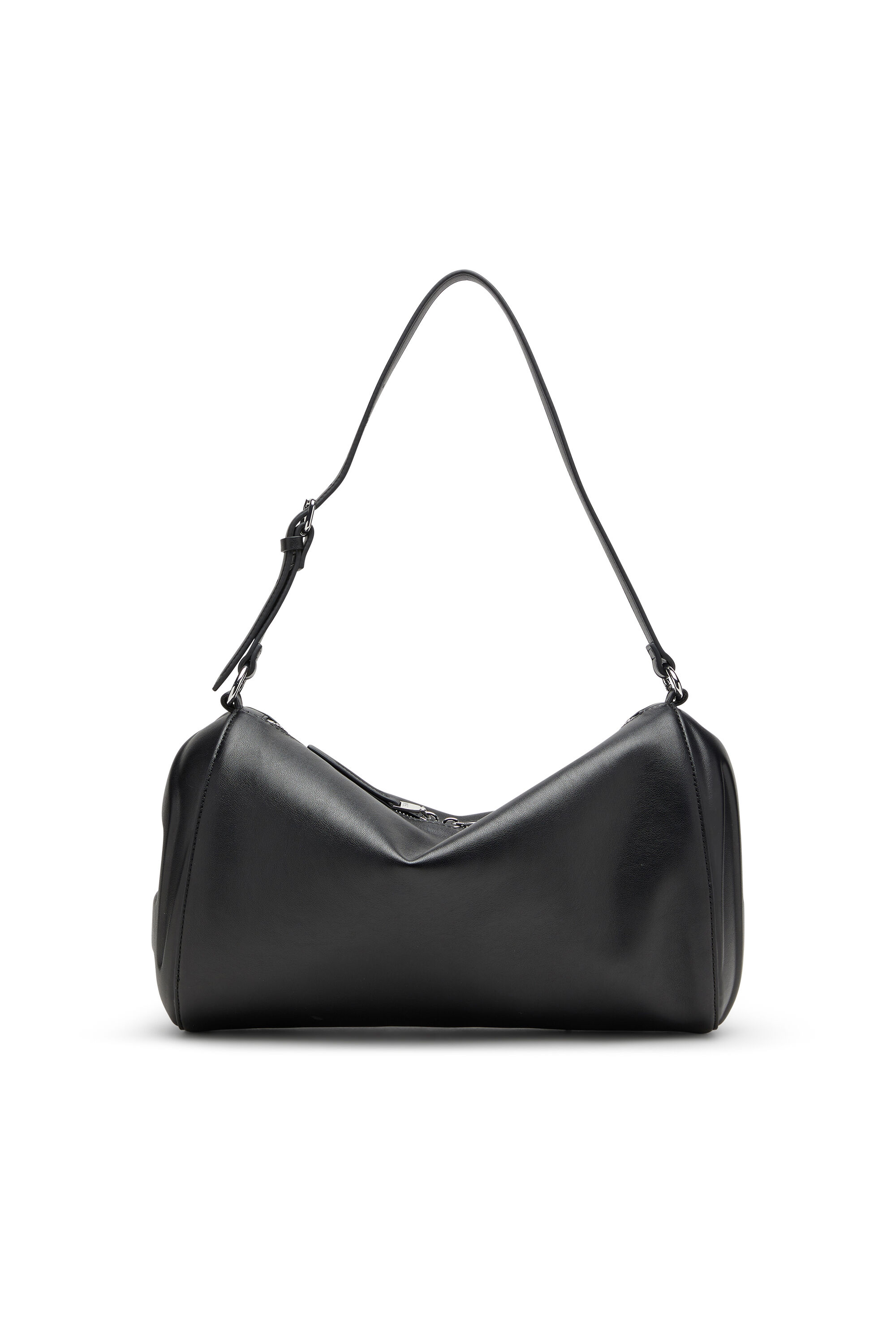 Diesel - LOAD-D SHOULDER BAG X, Load-D-Borsa a spalla con loghi rigidi laterali Unisex in Nero - 1