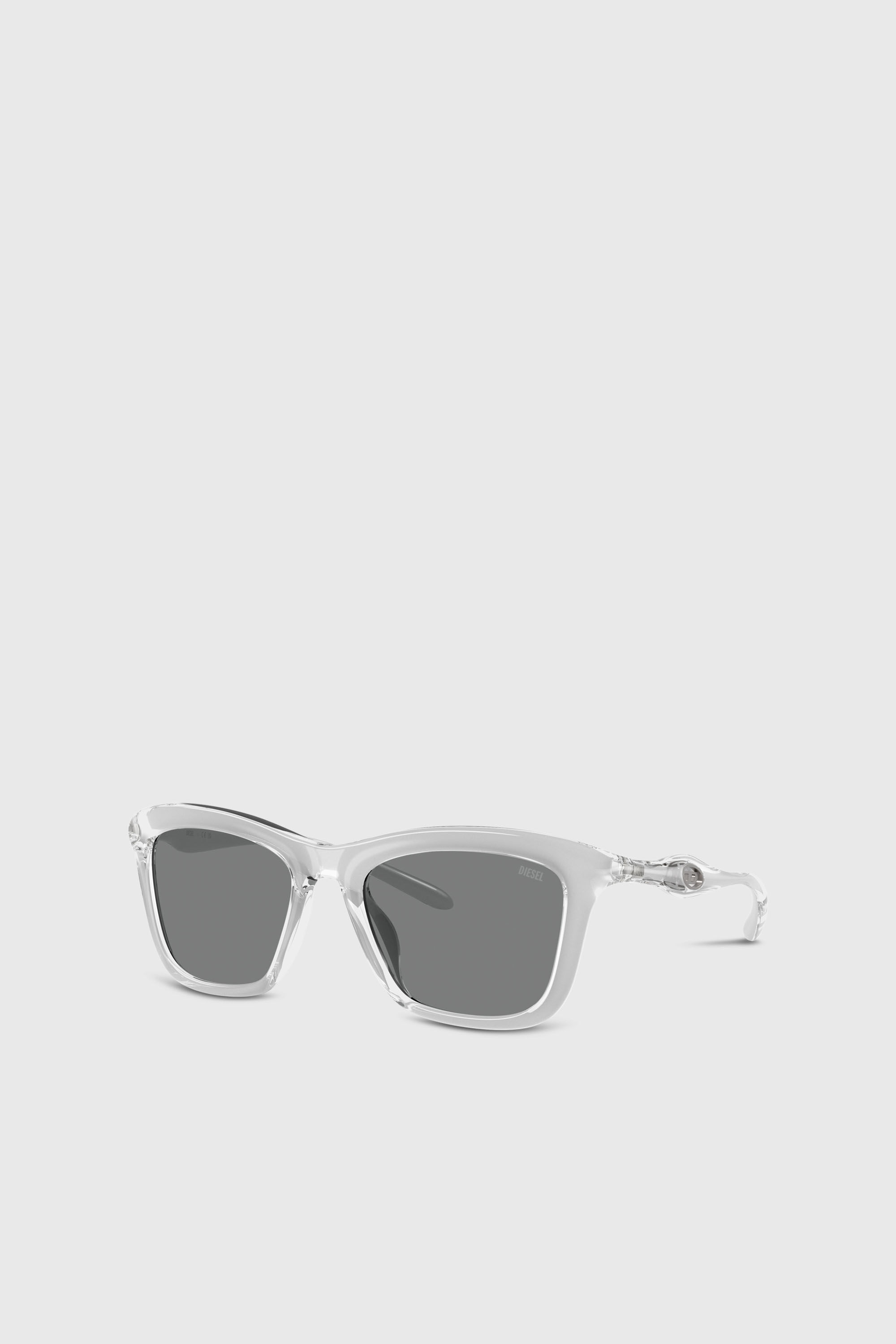 Diesel - 0DL3008U, Occhiali da sole quadrati Unisex in Grigio - 4