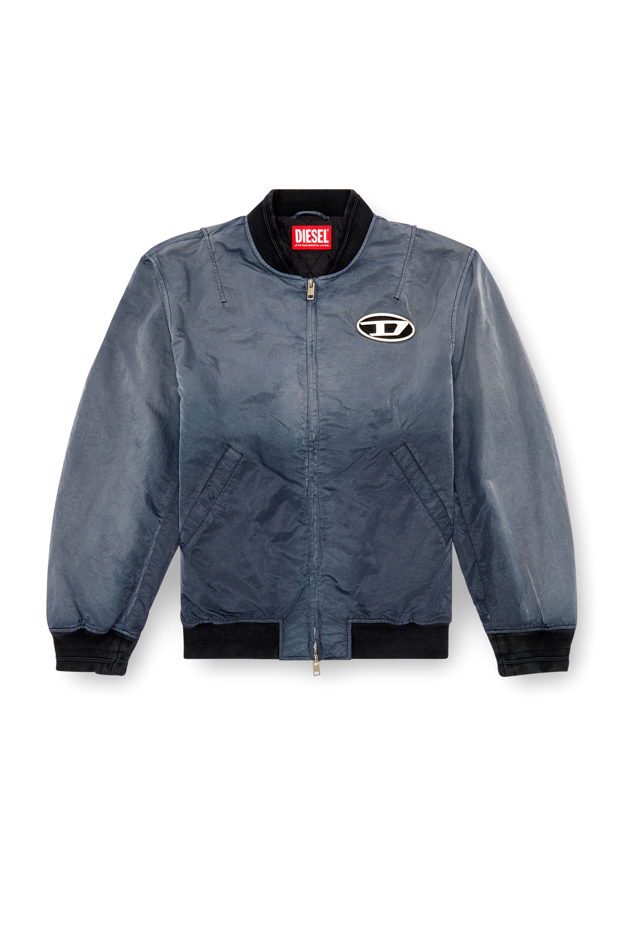Diesel - J-KEPES, Bomber imbottito effetto dégradé Uomo in Grigio - 2