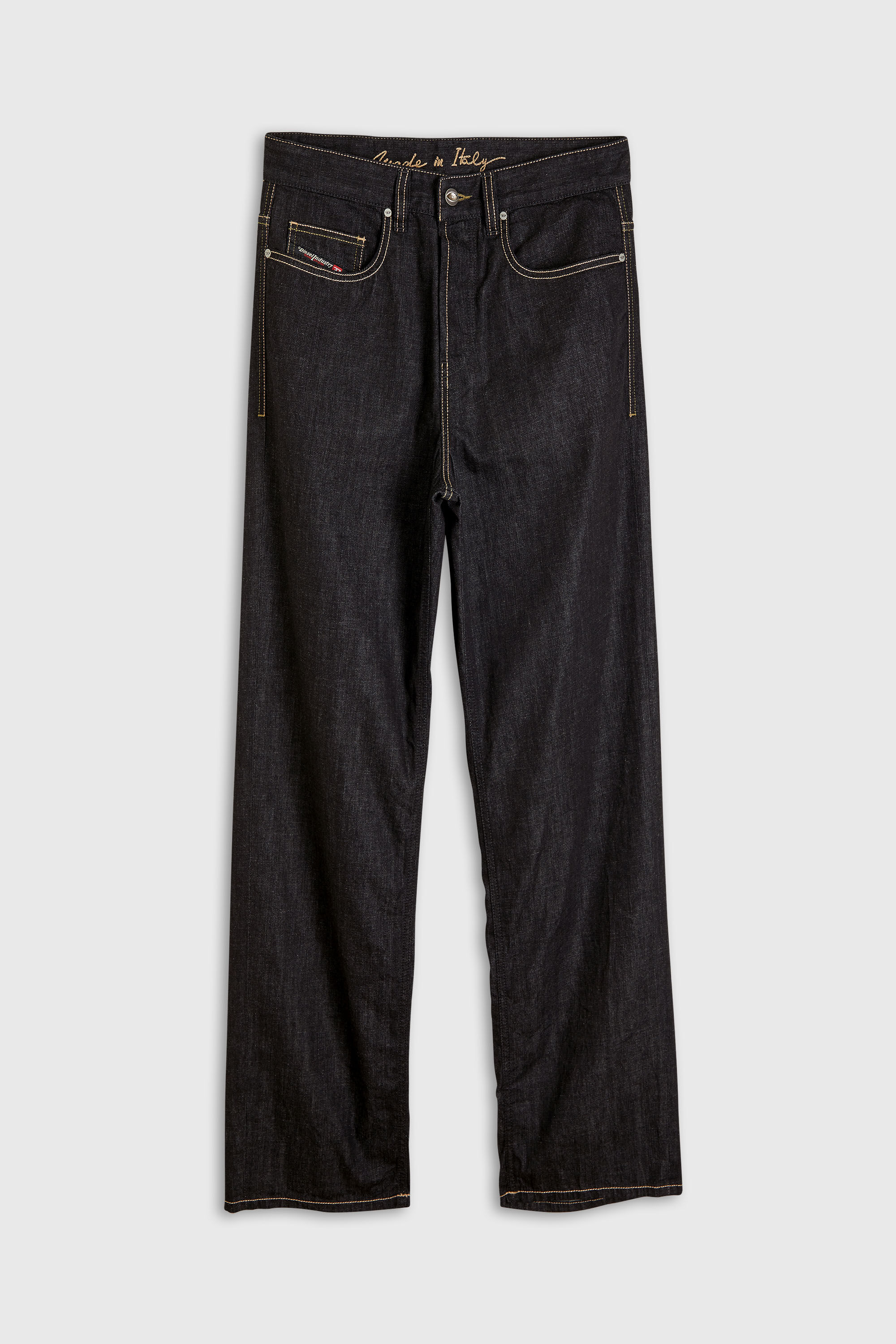 Diesel - Relaxed Jeans 2001 D-Macro 09R42 Uomo, Nero/Grigio scuro - Image 6