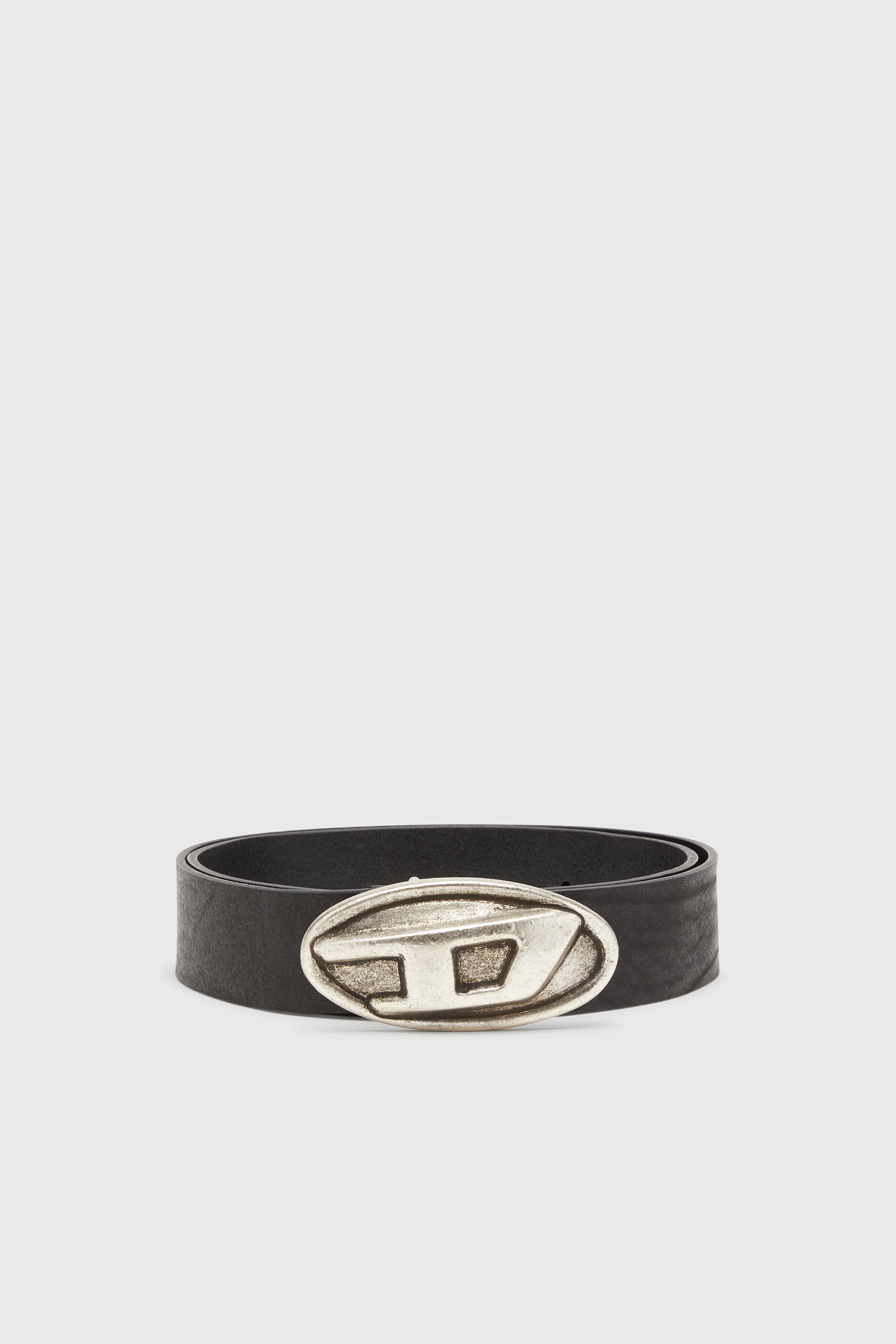 Diesel - B-DOUBLE D, Cintura 4 cm con fibbia Oval  D Uomo in Nero - 1