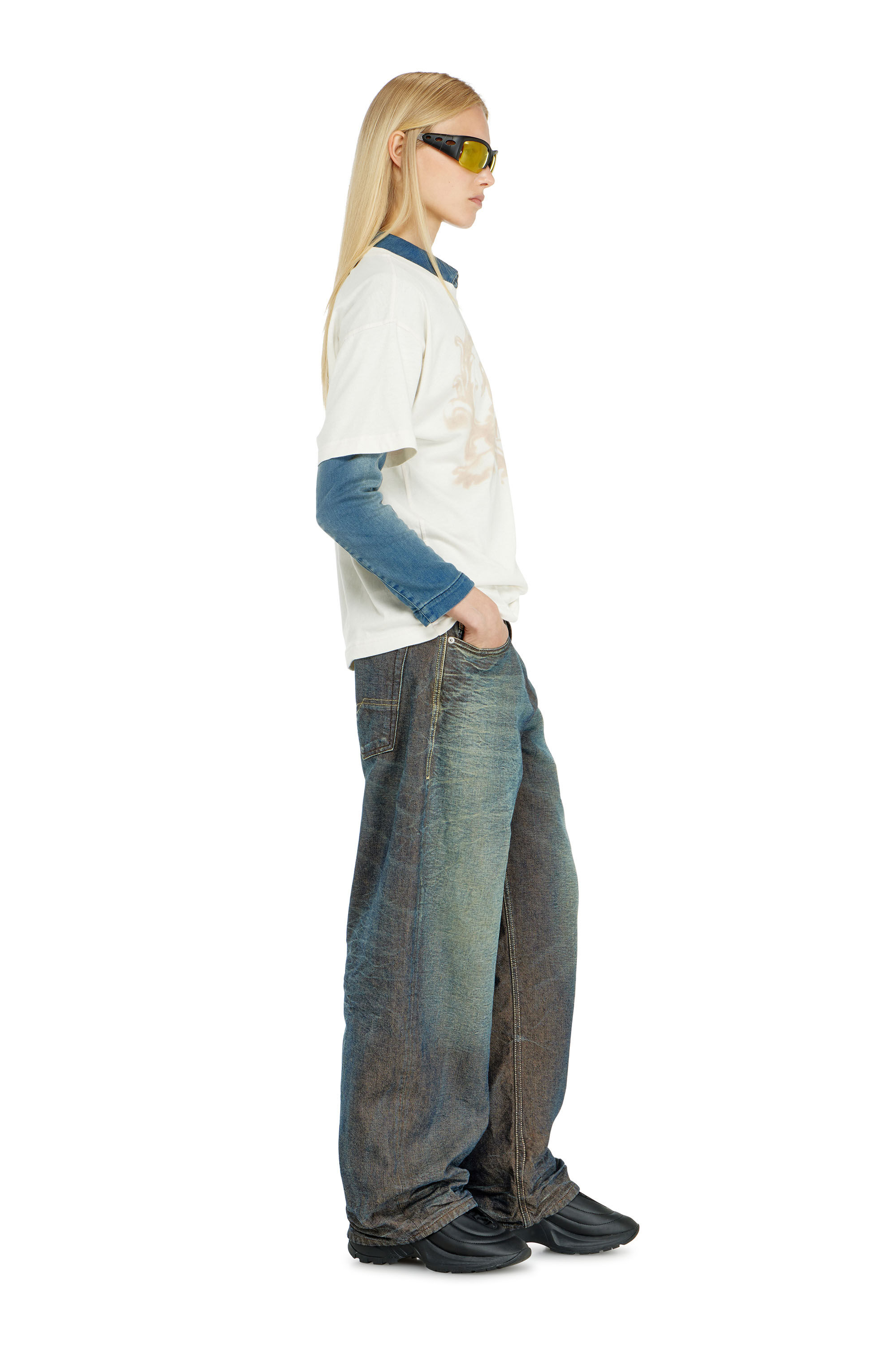 Diesel - Relaxed Jeans 1997 D-Enim-M 007EM Unisex, Blu Scuro - Image 7