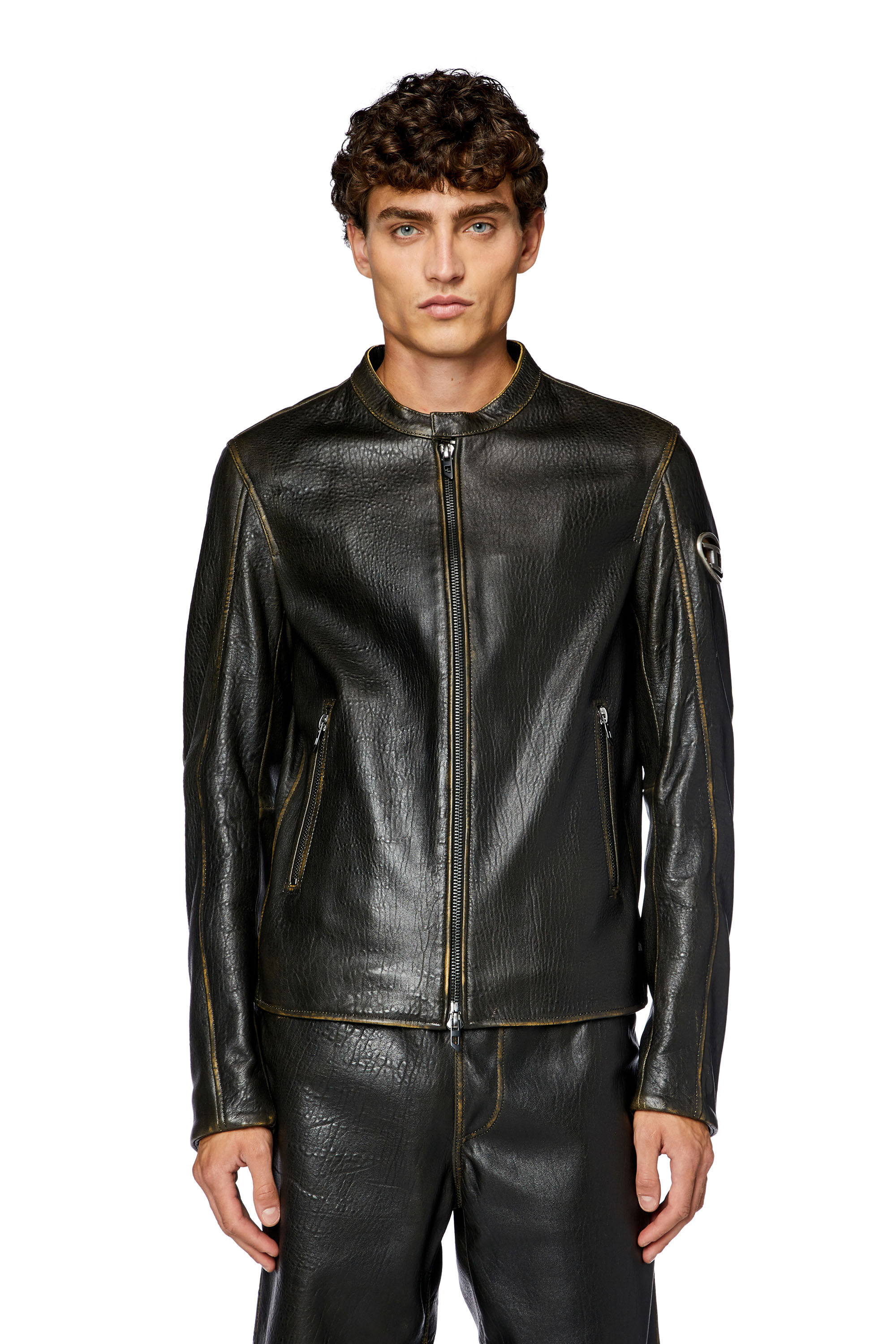 Giubbotto in pelle diesel online