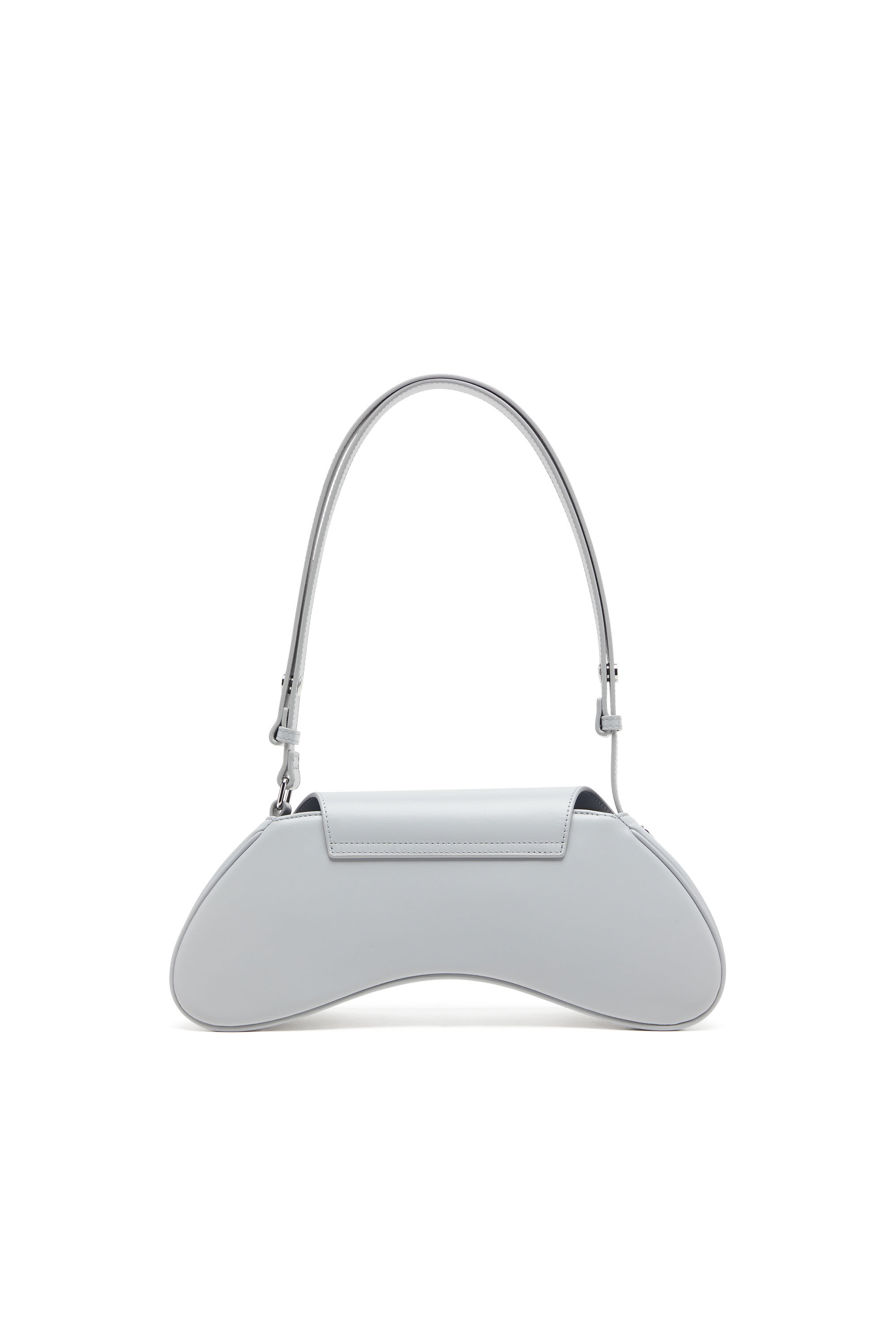 Diesel - PLAY CROSSBODY, Play-Borsa crossbody in pelle semilucida Donna in Grigio - 3