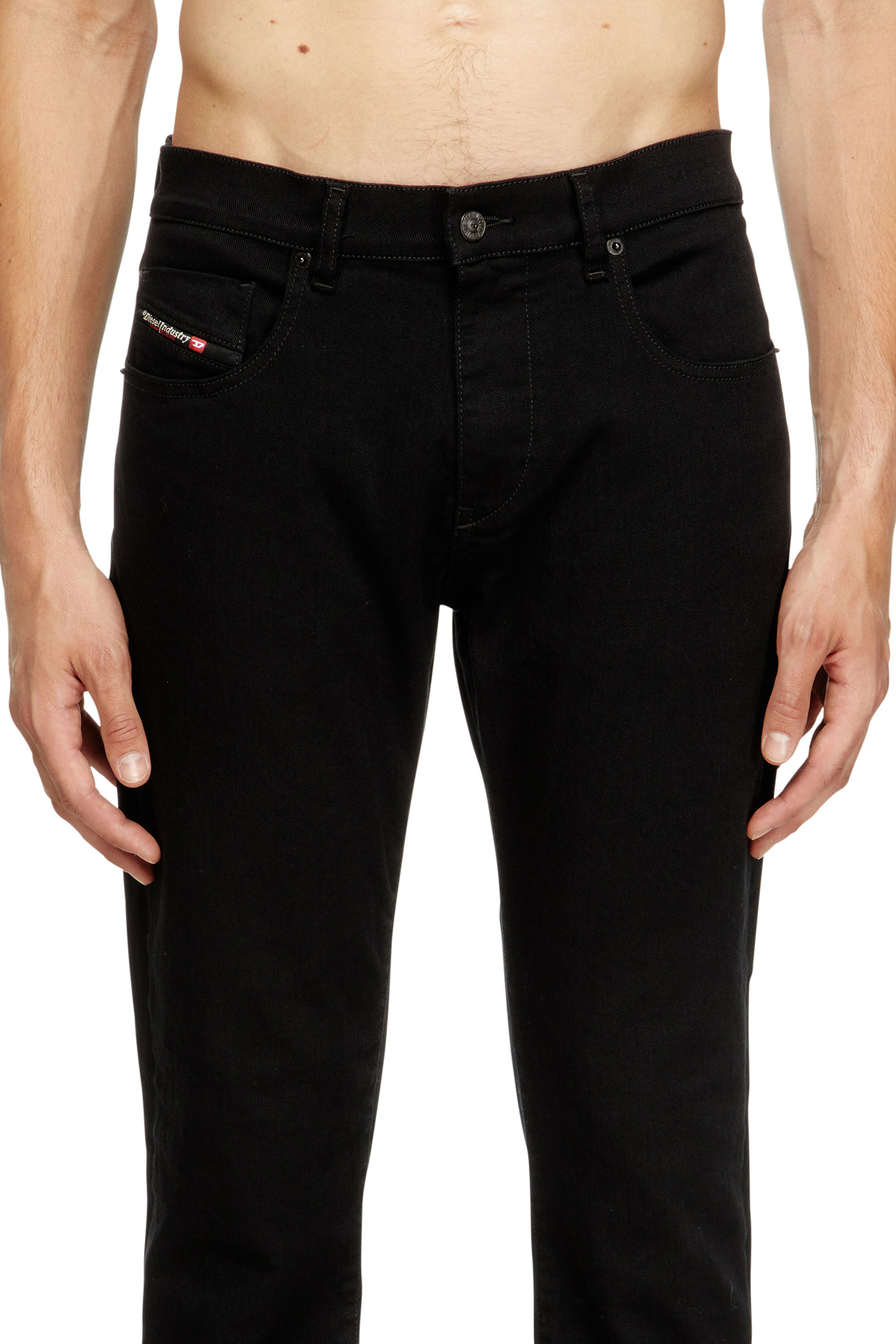 Diesel - Slim Jeans 2019 D-Strukt 069YP Uomo, Nero/Grigio scuro - Image 5