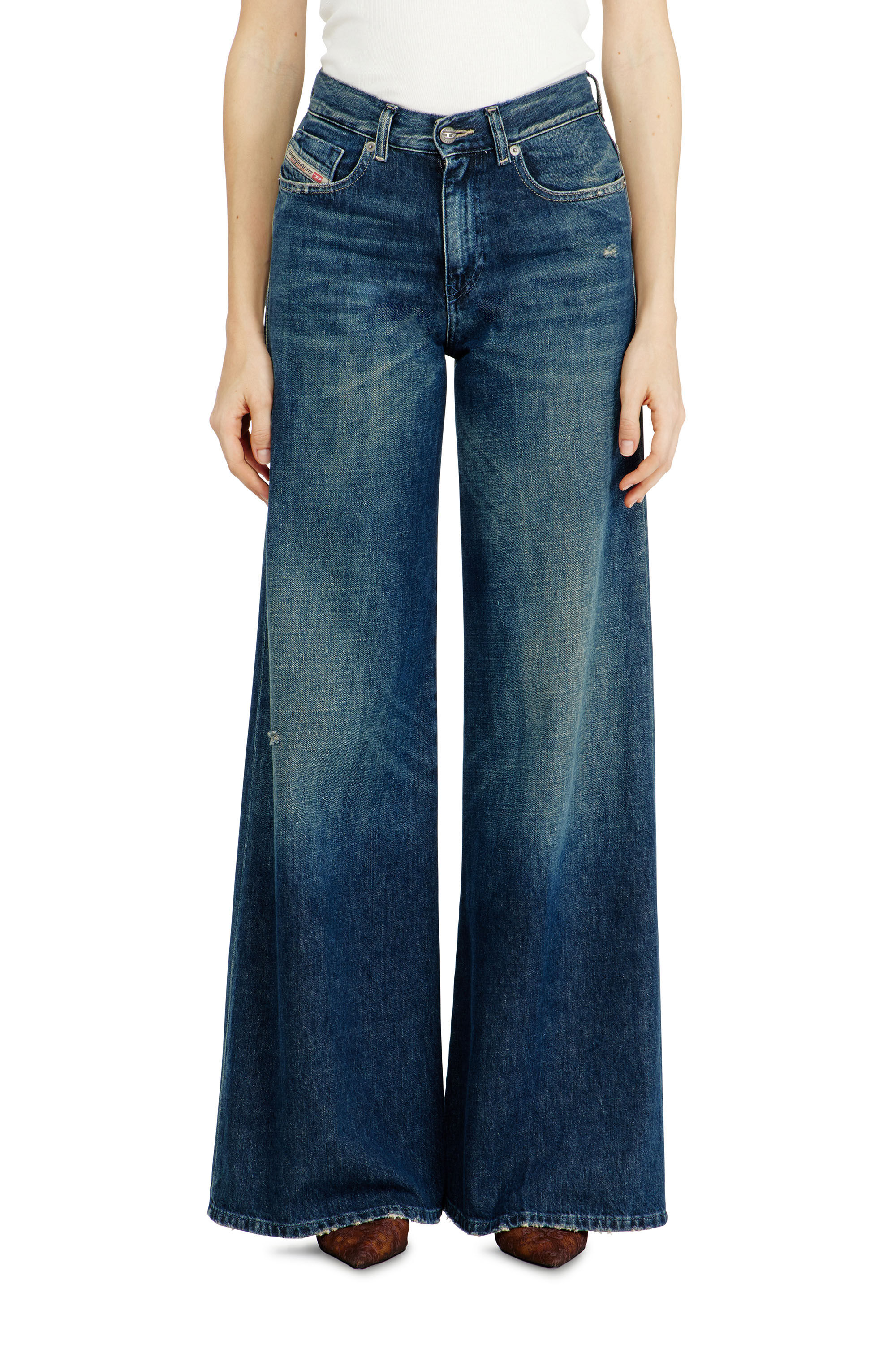 Diesel - Flare Jeans 1978 D-Akemi 09N70 Donna, Blu Scuro - Image 4