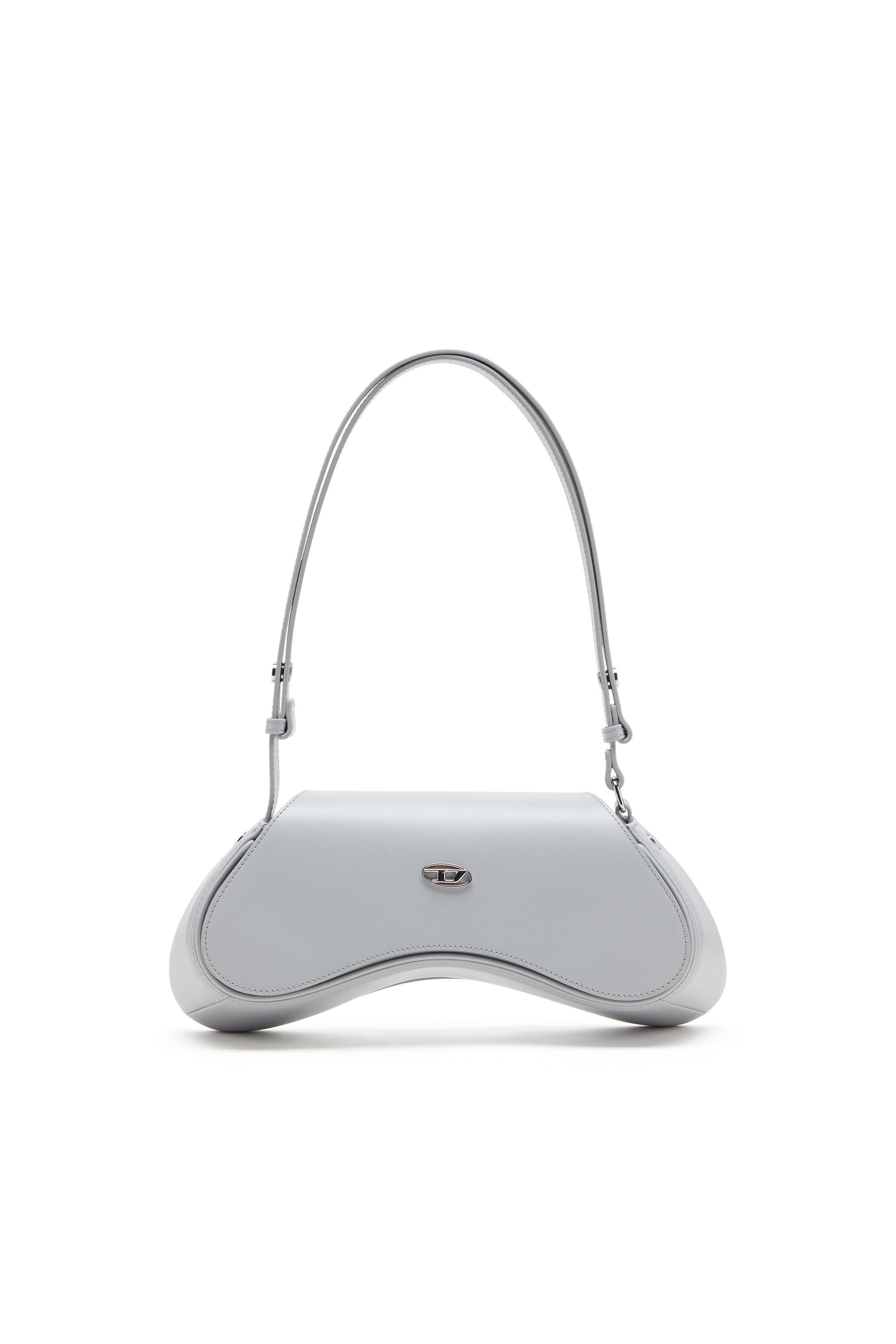 Diesel - PLAY CROSSBODY, Play-Borsa crossbody in pelle semilucida Donna in Grigio - 1