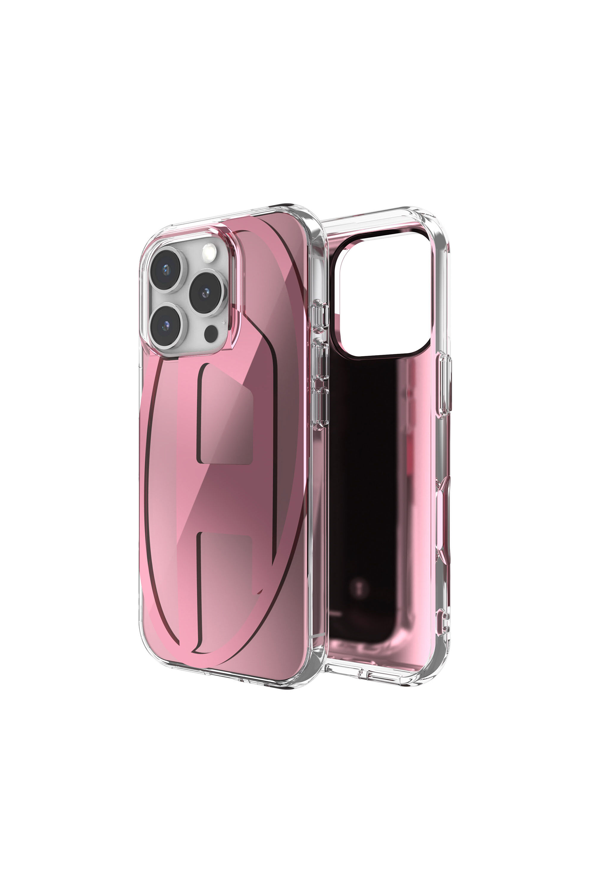 Diesel - 60164 AOP CASE, Cover Oval D per iP 16 Pro Unisex in Rosa - 1