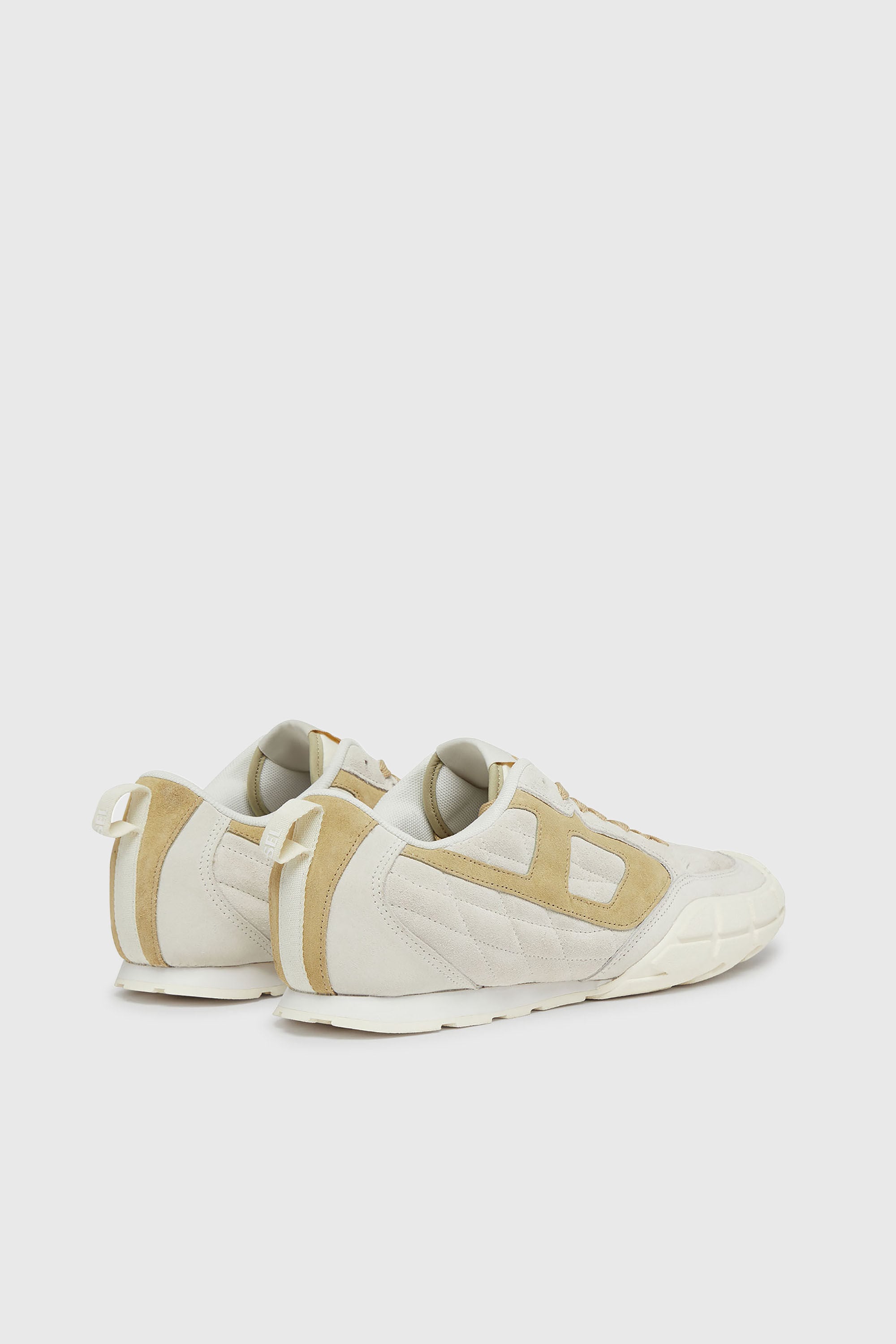 Diesel - S-PAGODHA LOW W, S-Pagodha-Sneaker in suede trapuntato Donna in Bianco - 3