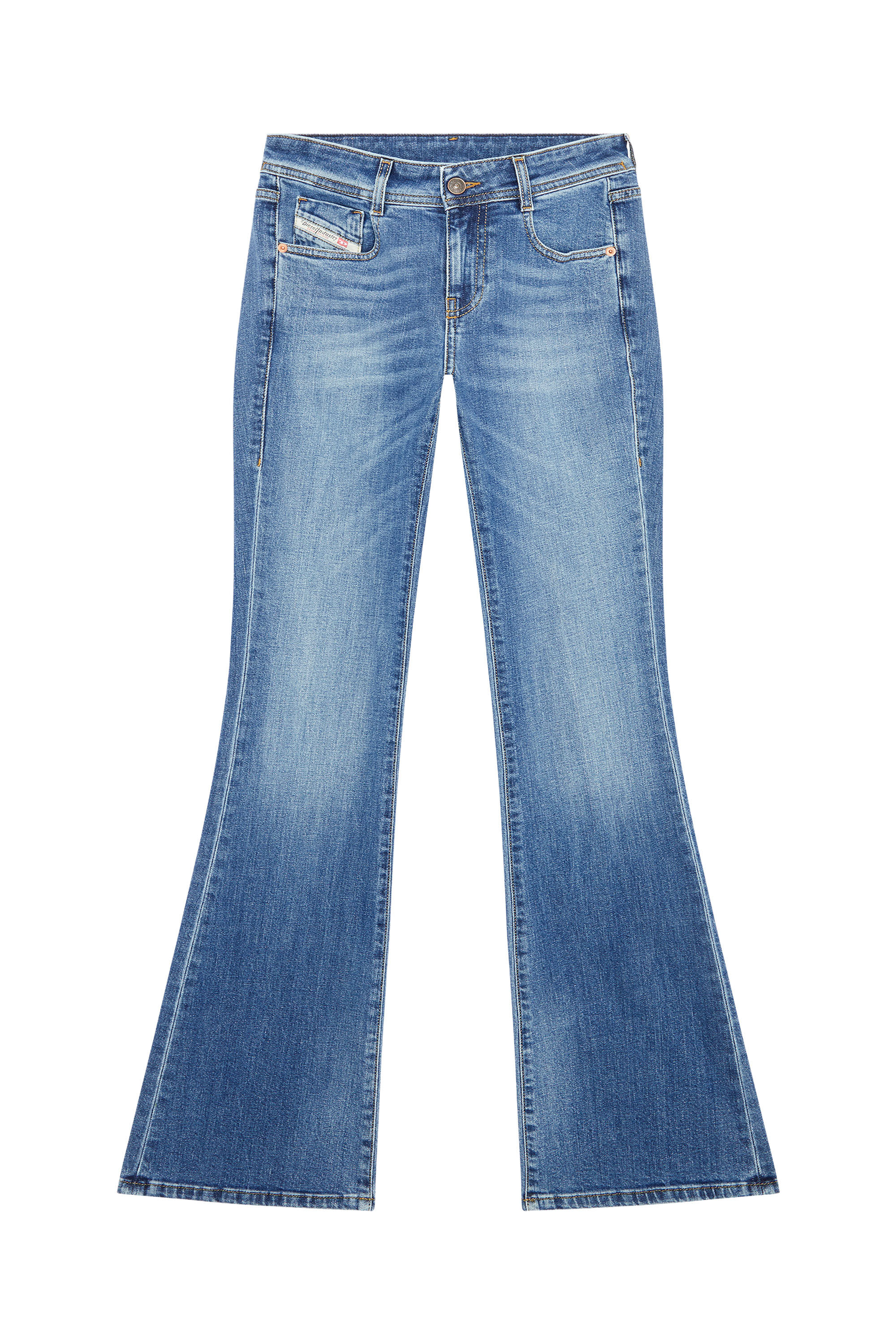 Diesel - 1969 D-Ebbey E86AM Bootcut and Flare Jeans, Blu medio - Image 2