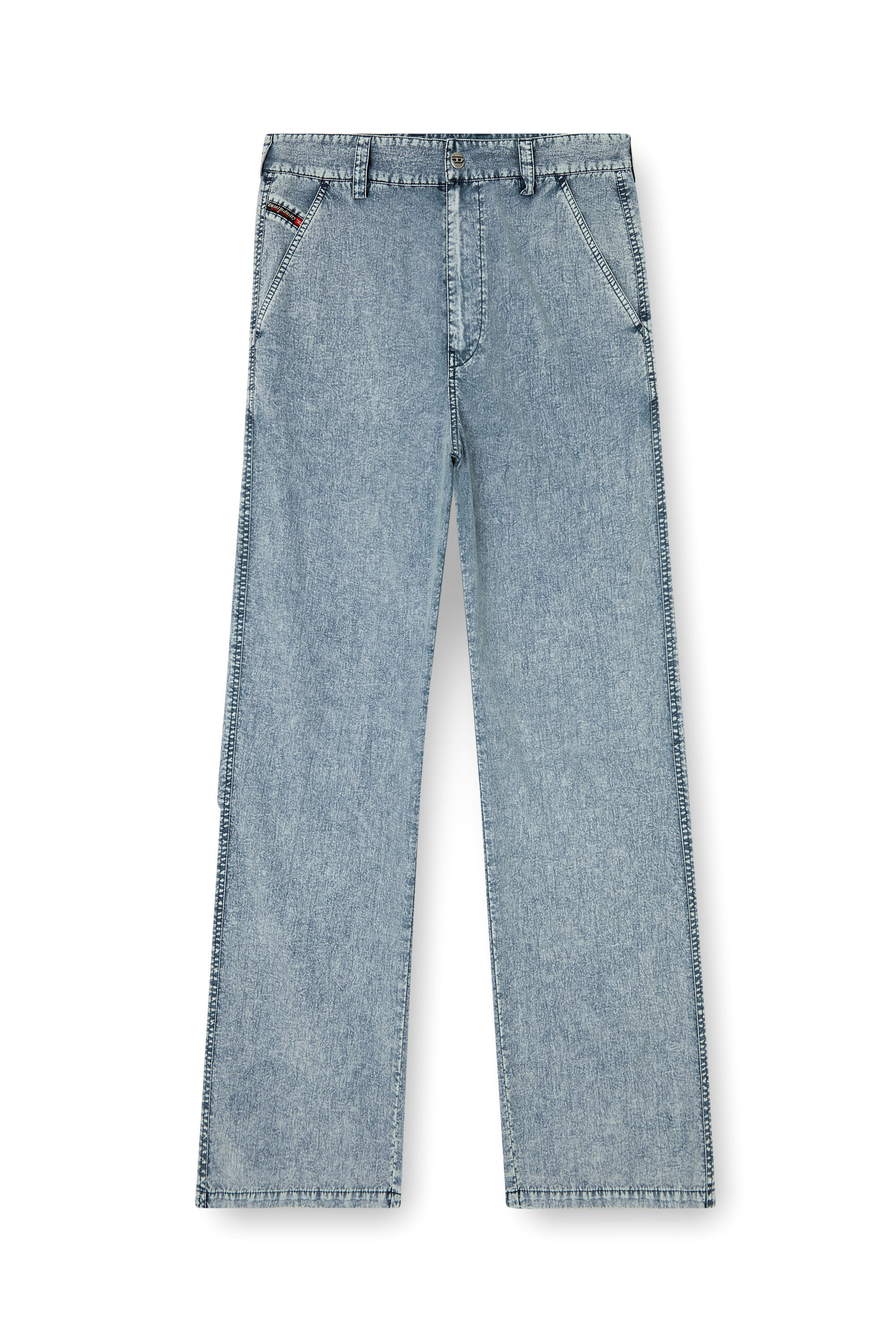 Diesel - P-HANTIK-CHINO, Pantaloni chino in nylon Taslan riciclato Uomo in Blu - 2