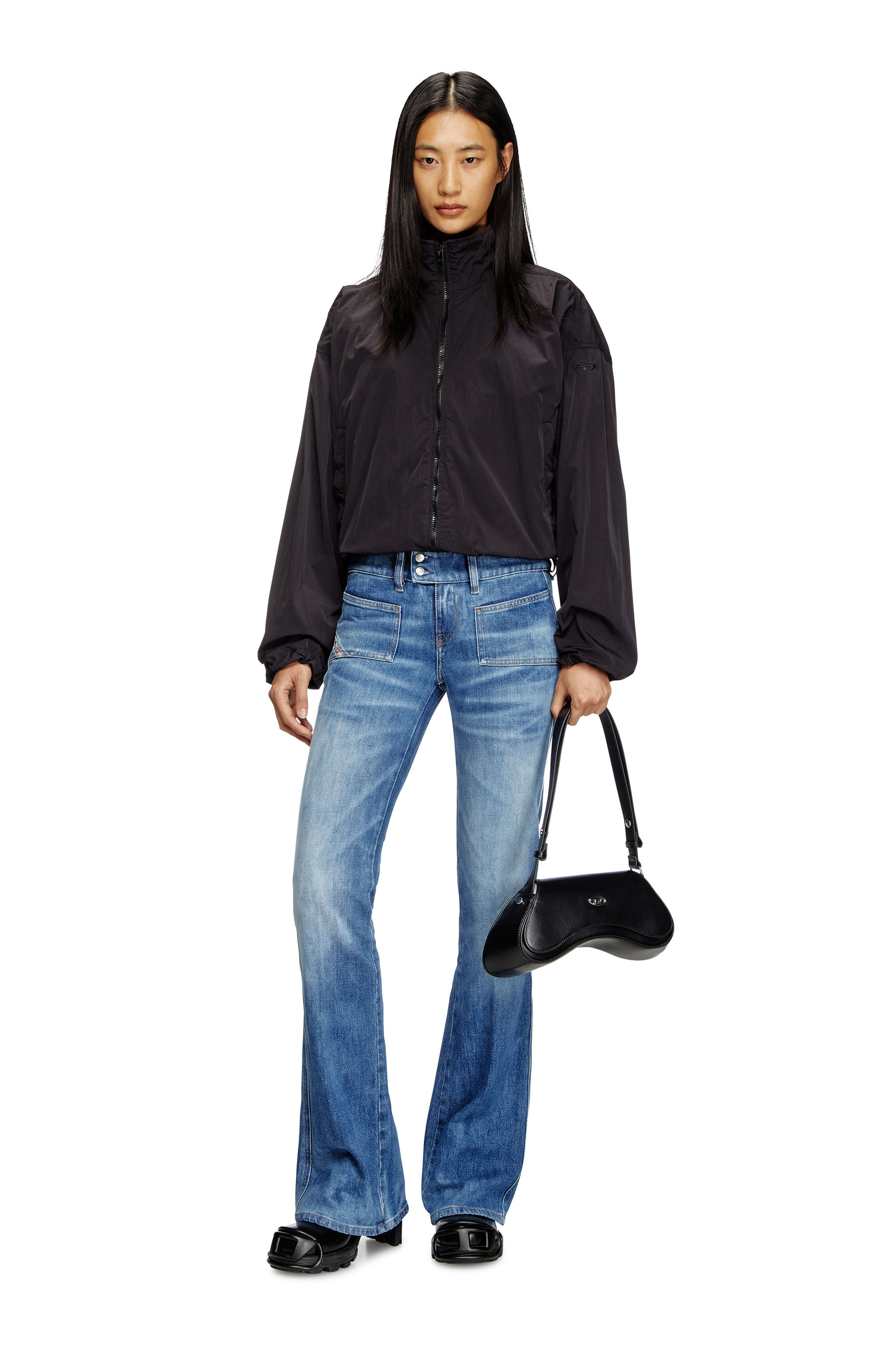 Diesel - Bootcut Jeans D-Hush 09L19 Donna, Blu medio - Image 1