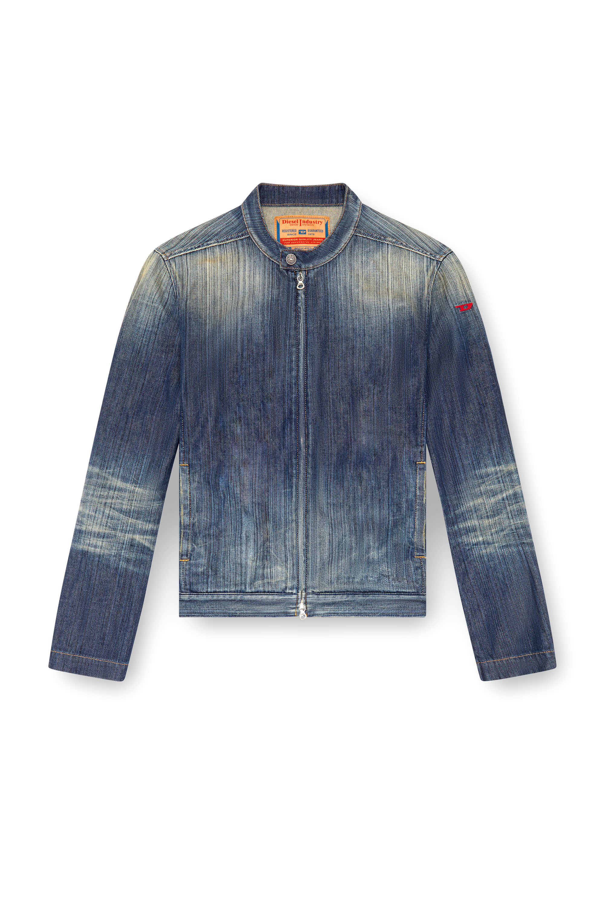 Giacca moto jeans on sale