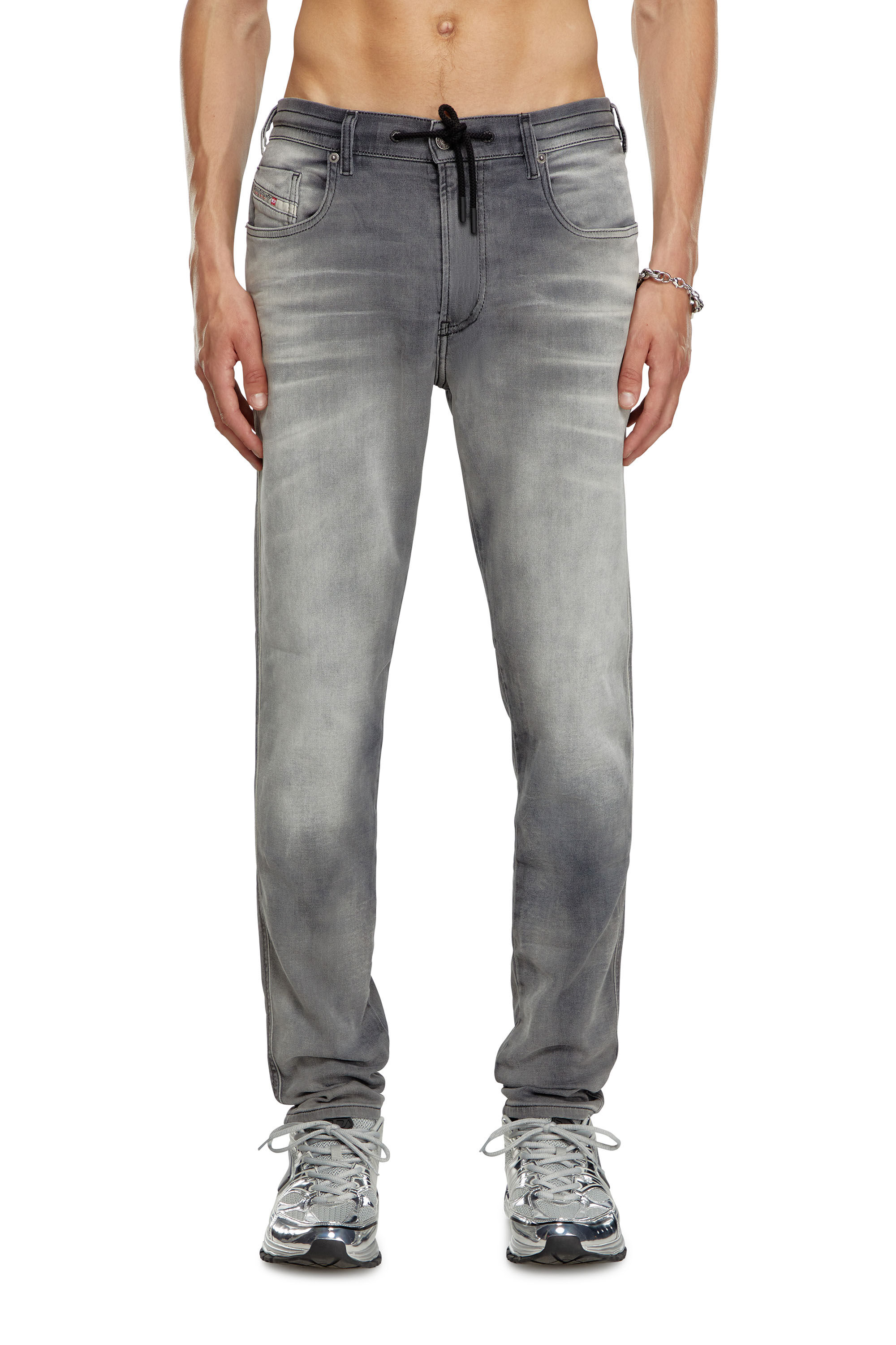 Diesel - Slim 2060 D-Strukt Joggjeans® 068LR Uomo, Grigio scuro - Image 3