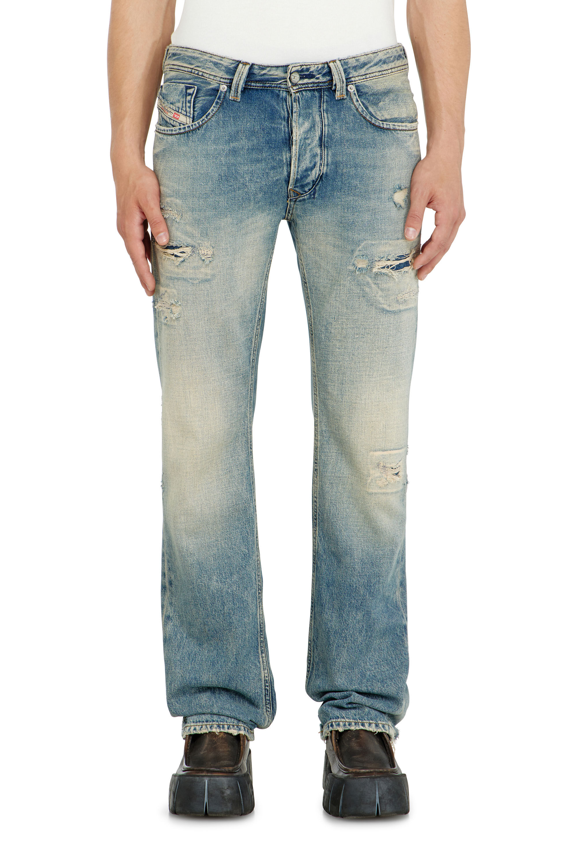 Diesel - Regular Jeans 1985 Larkee 09P62 Uomo, Blu medio - Image 4