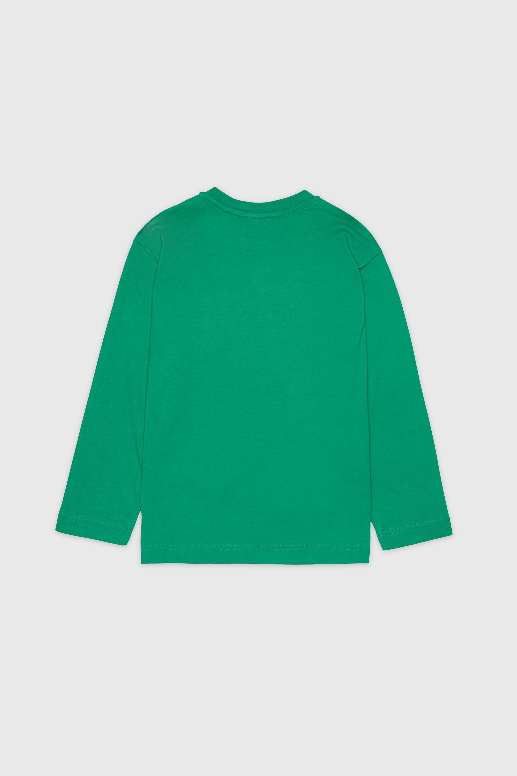 Diesel - TCIRCLELS OVER, T-shirt a manica lunga con logo Oval D Uomo in Verde - 2