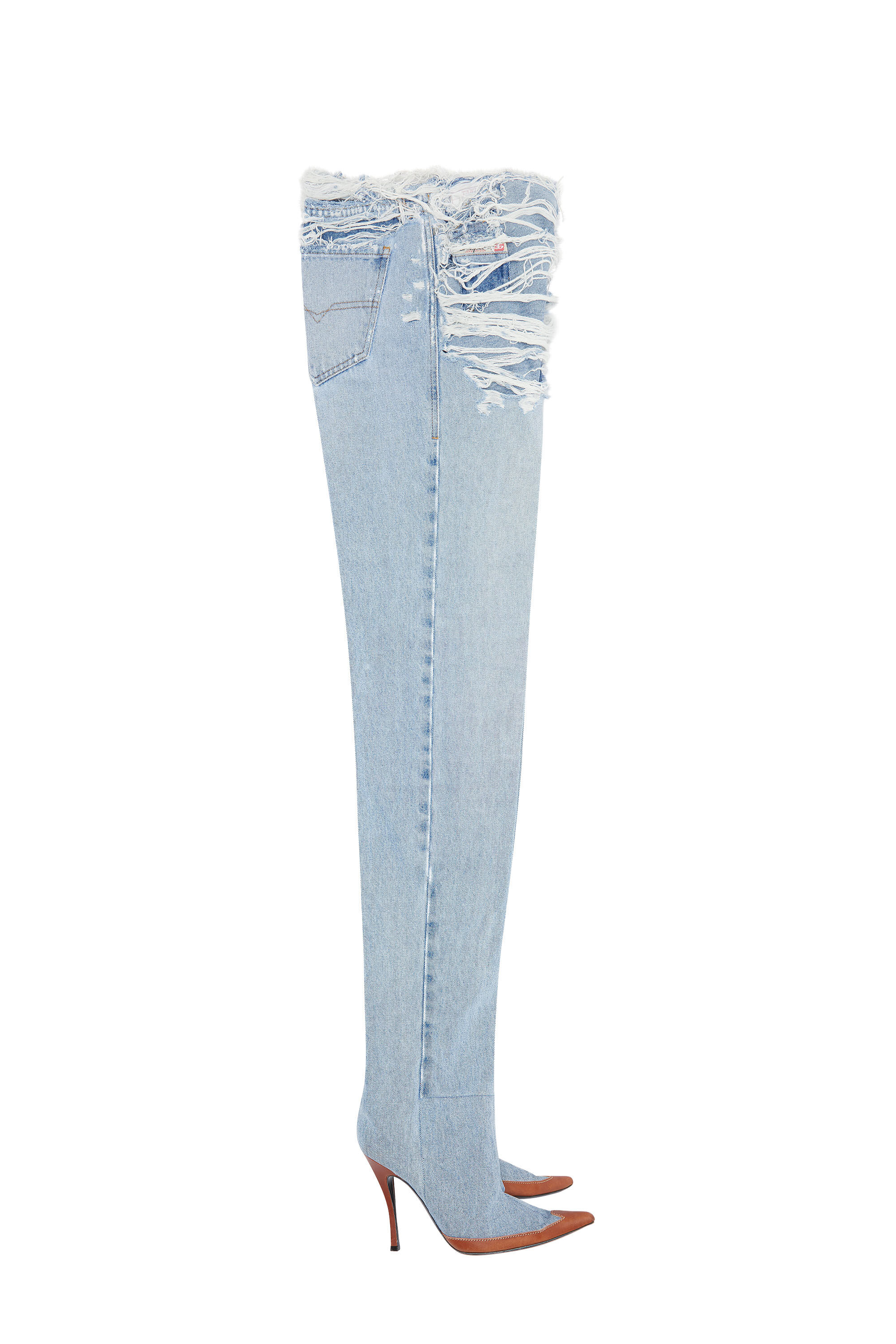 Diesel - Straight Jeans 1956 D-Tulip 007N7, Blu Chiaro - Image 2