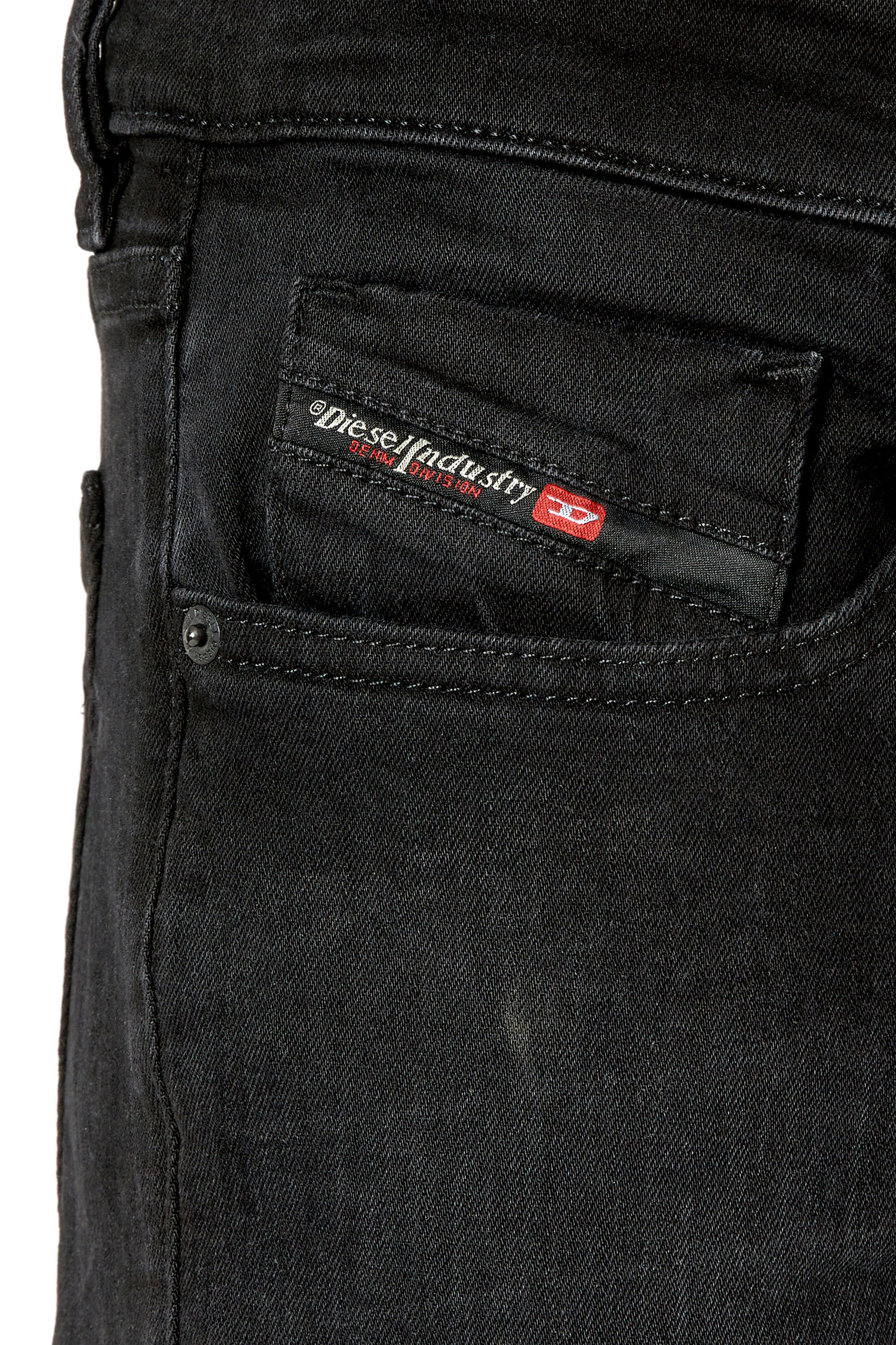 Diesel - Slim Jeans 2019 D-Strukt 0TFAS, Nero/Grigio scuro - Image 6