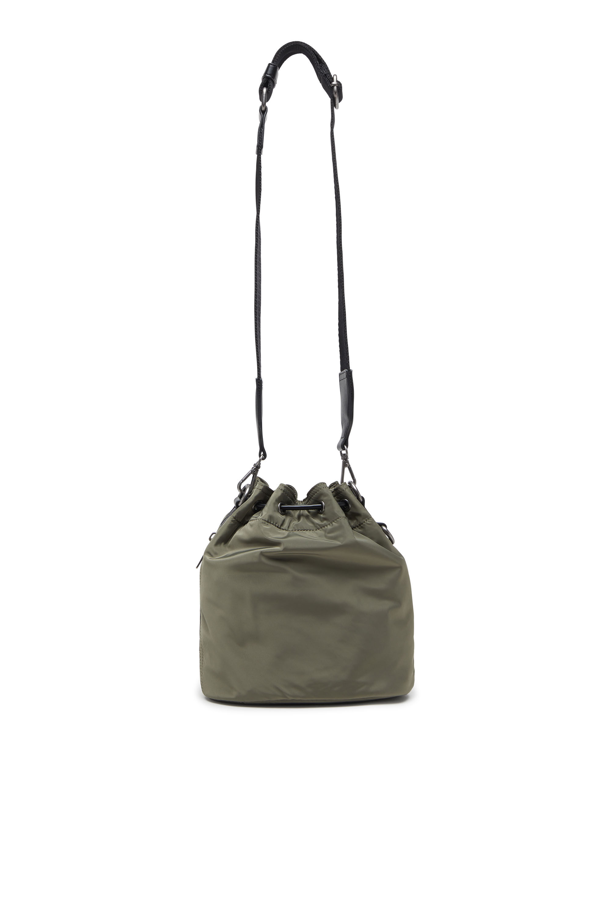 Diesel - MULTI-PKTS BUCKET X, Multi-Pkts-Borsa bucket in tessuto utility Unisex in Verde - 3