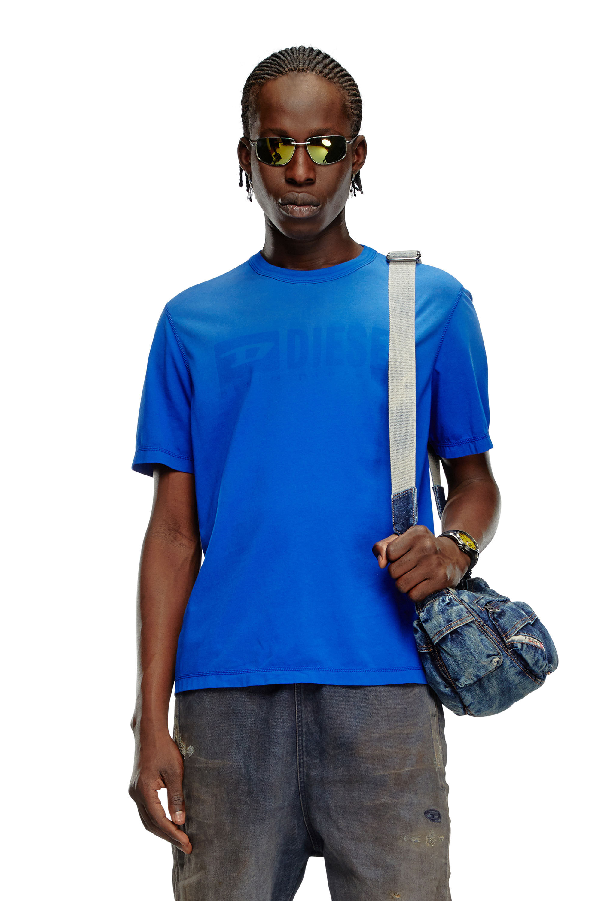Diesel - T-ADJUST-K4, Uomo T-shirt con trattamento solarizzato in Blu - Image 3