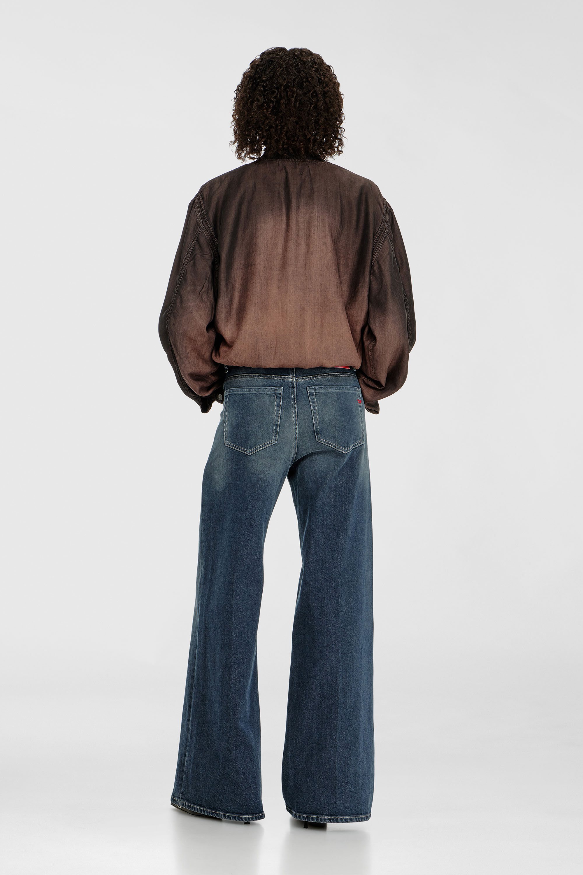 Diesel - Woman's Flare Jeans 1978 D-Akemi 007EI, Dark Blue - 3
