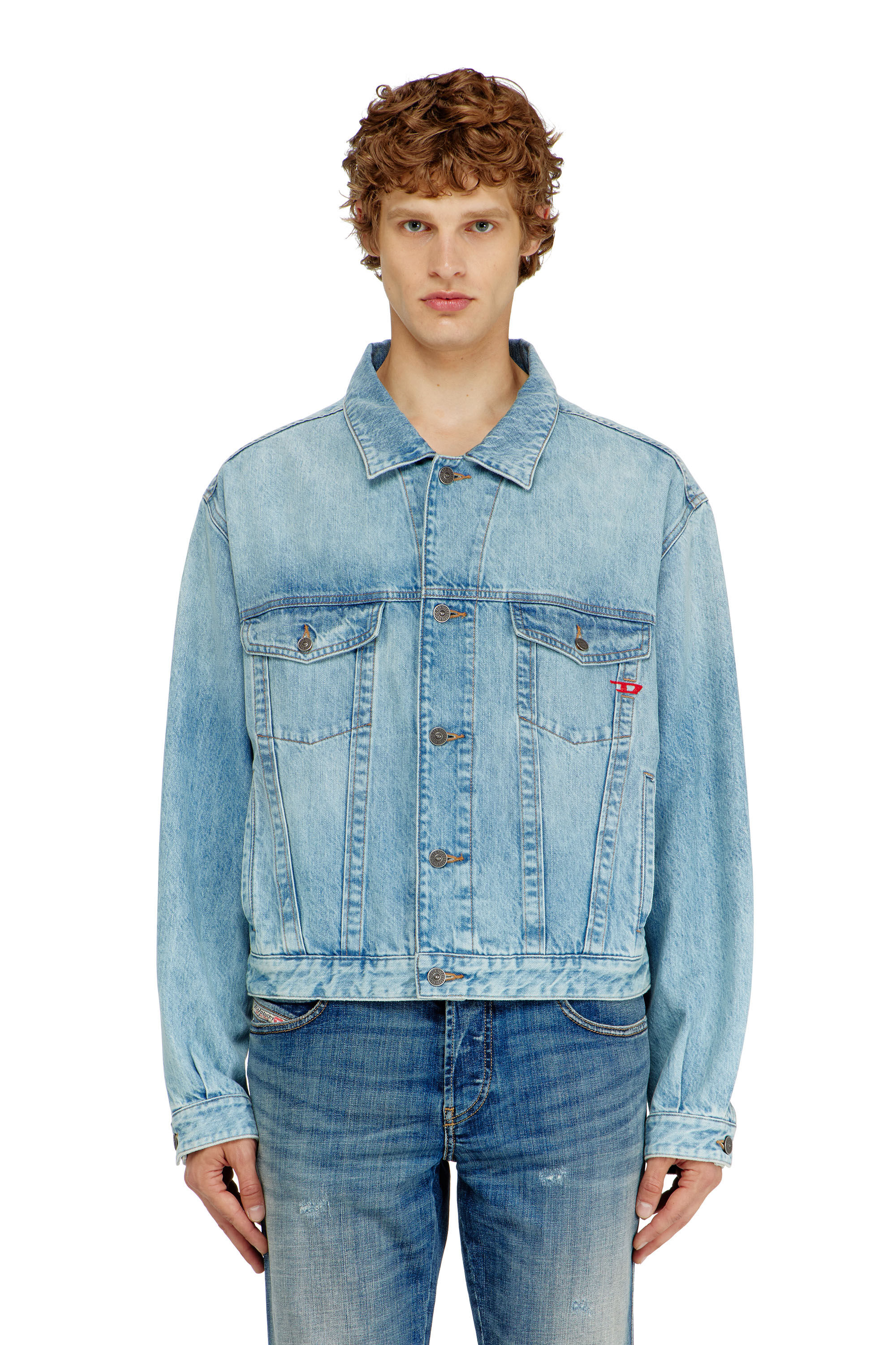 Diesel - D-RANGER, Giacca trucker in denim Unisex in Blu - 3