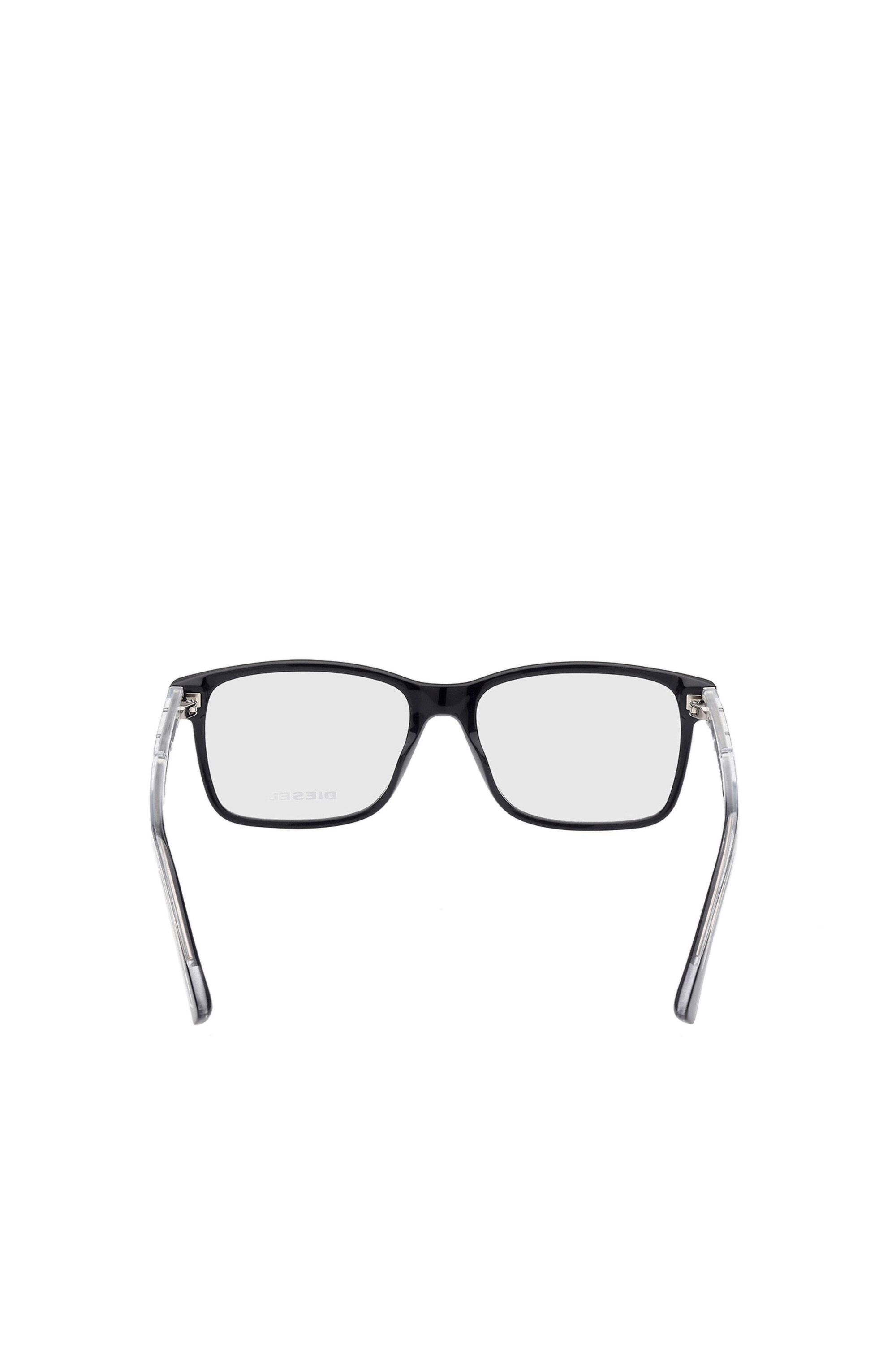 Diesel - DL5407, Occhiali da vista rettangolari Uomo in Nero - 3