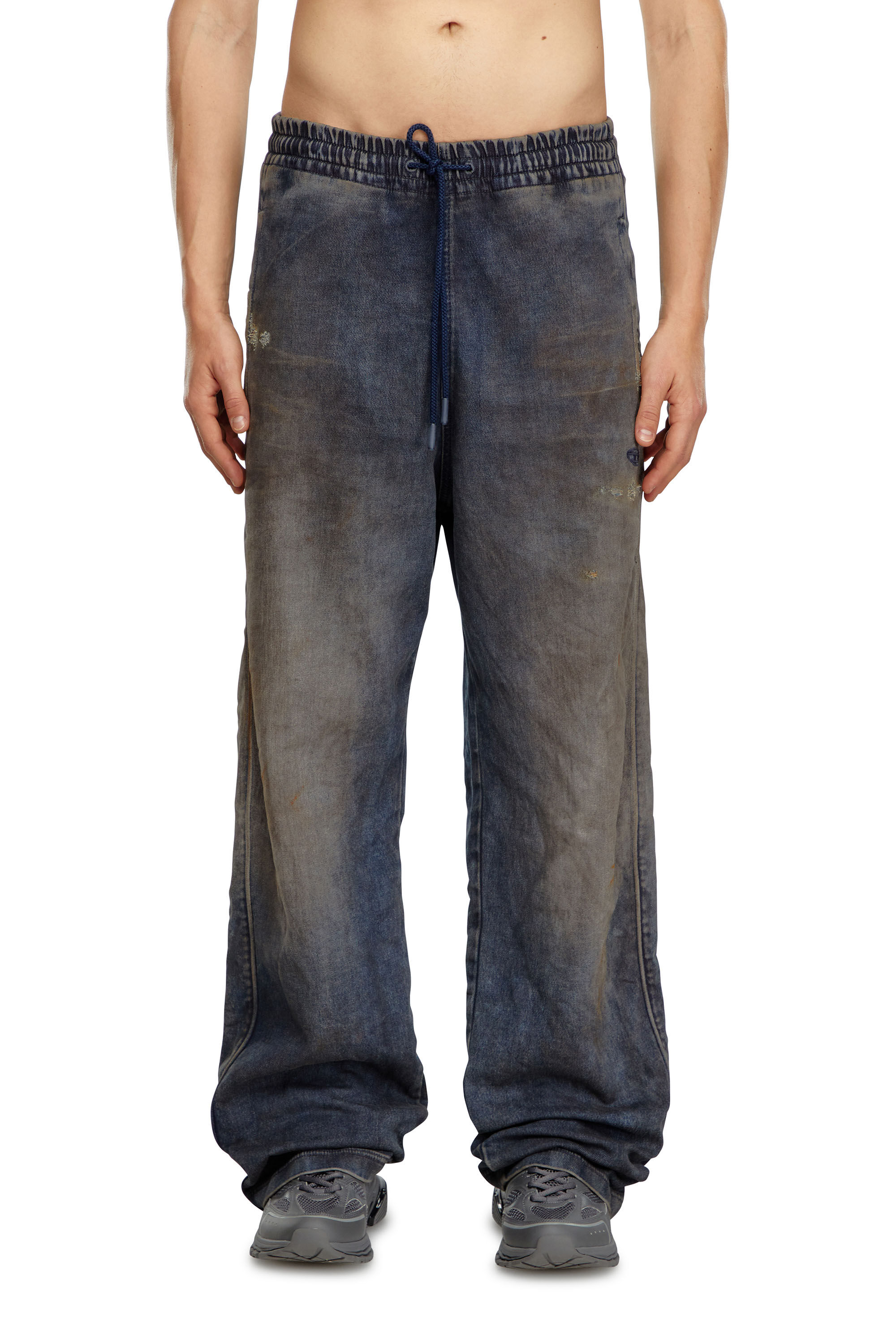 Diesel - Uomo Straight D-Martians Track Denim 068LV, Blu Scuro - Image 3