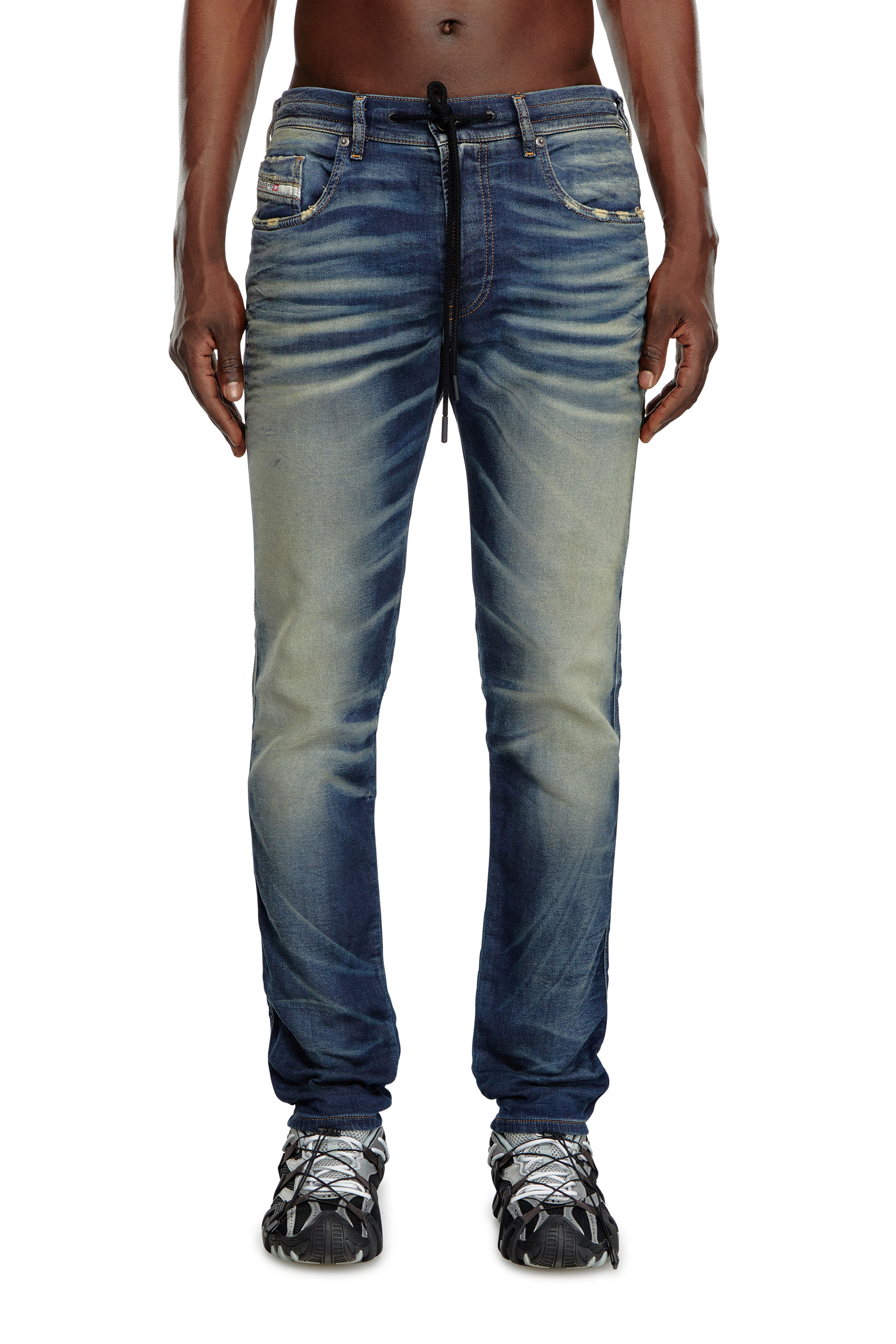 Diesel - Uomo Slim 2060 D-Strukt Joggjeans® 068MH, Blu Scuro - Image 3