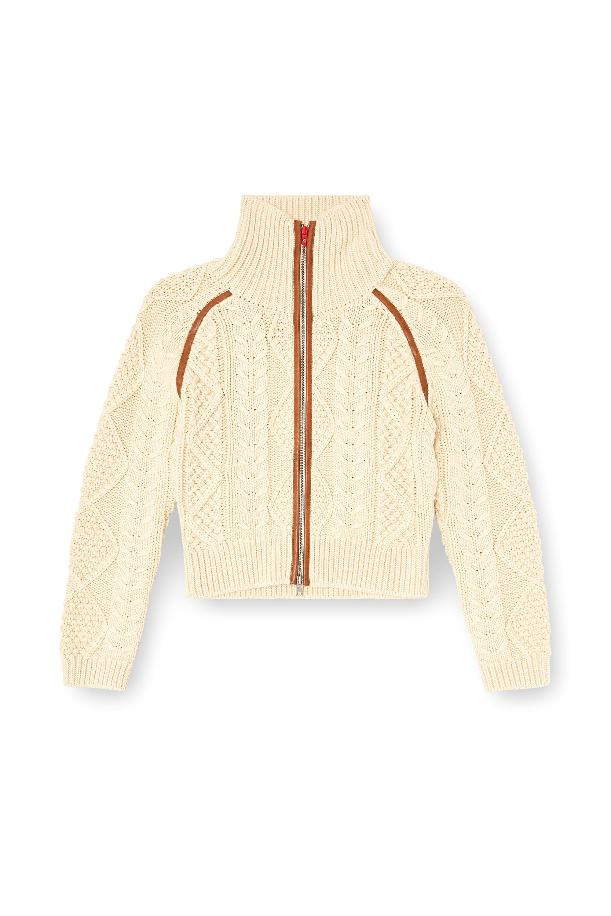 Diesel - M-INTELLE, Cardigan a trecce con bande a contrasto Donna in ToBeDefined - 2
