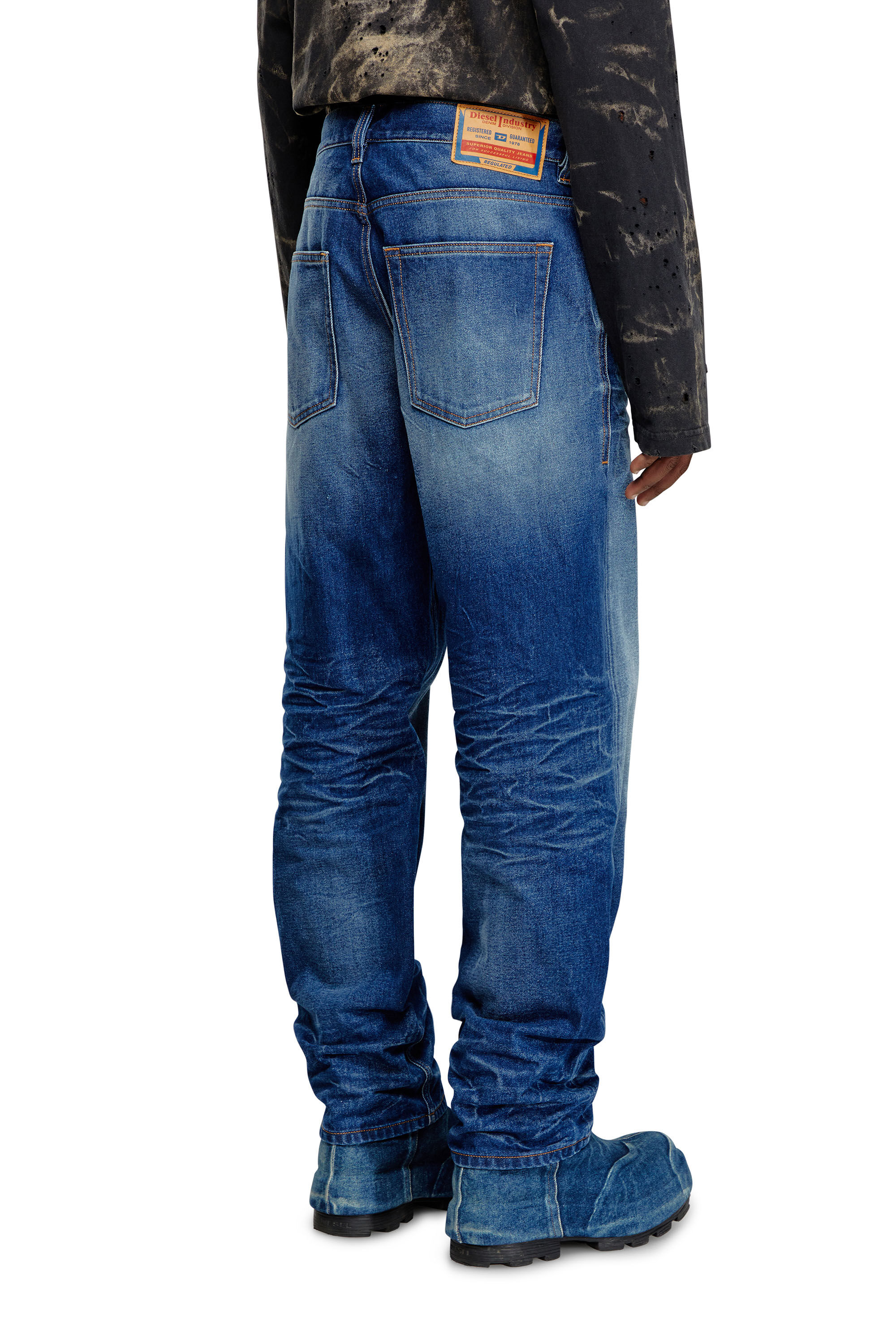 Diesel - Man Straight Jeans 2010 D-Macs 09I46, Medium blue - Image 4