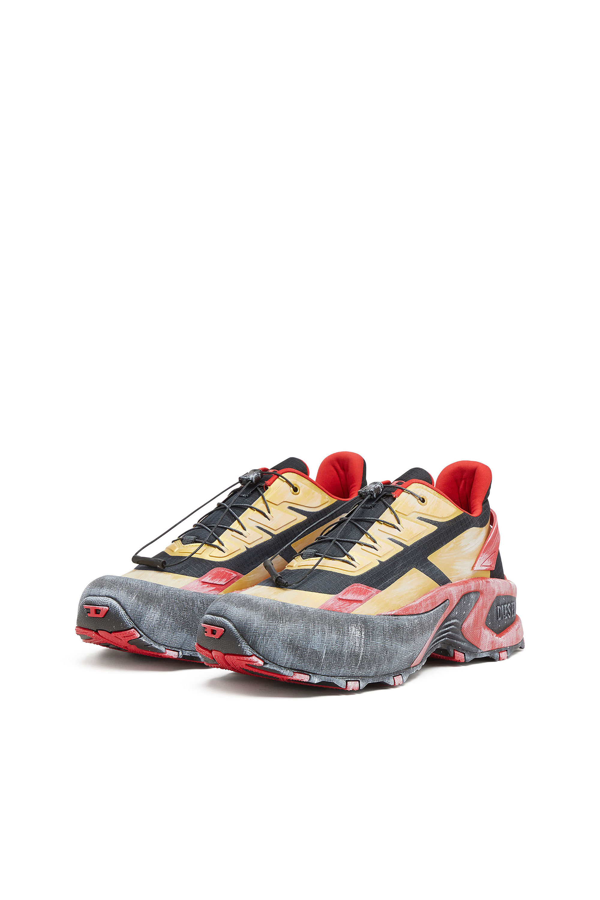 Diesel - D-CAGE RUNNER, D-Cage-Distressed chunky sneakers in ripstop Uomo in Multicolor - 7