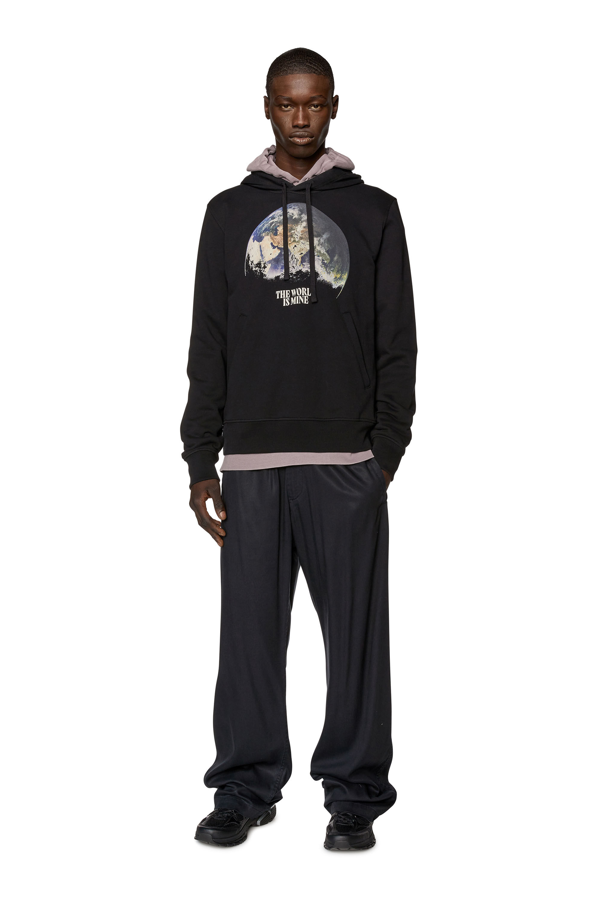Diesel - S-GINN-WELT-HOOD, Nero - Image 1
