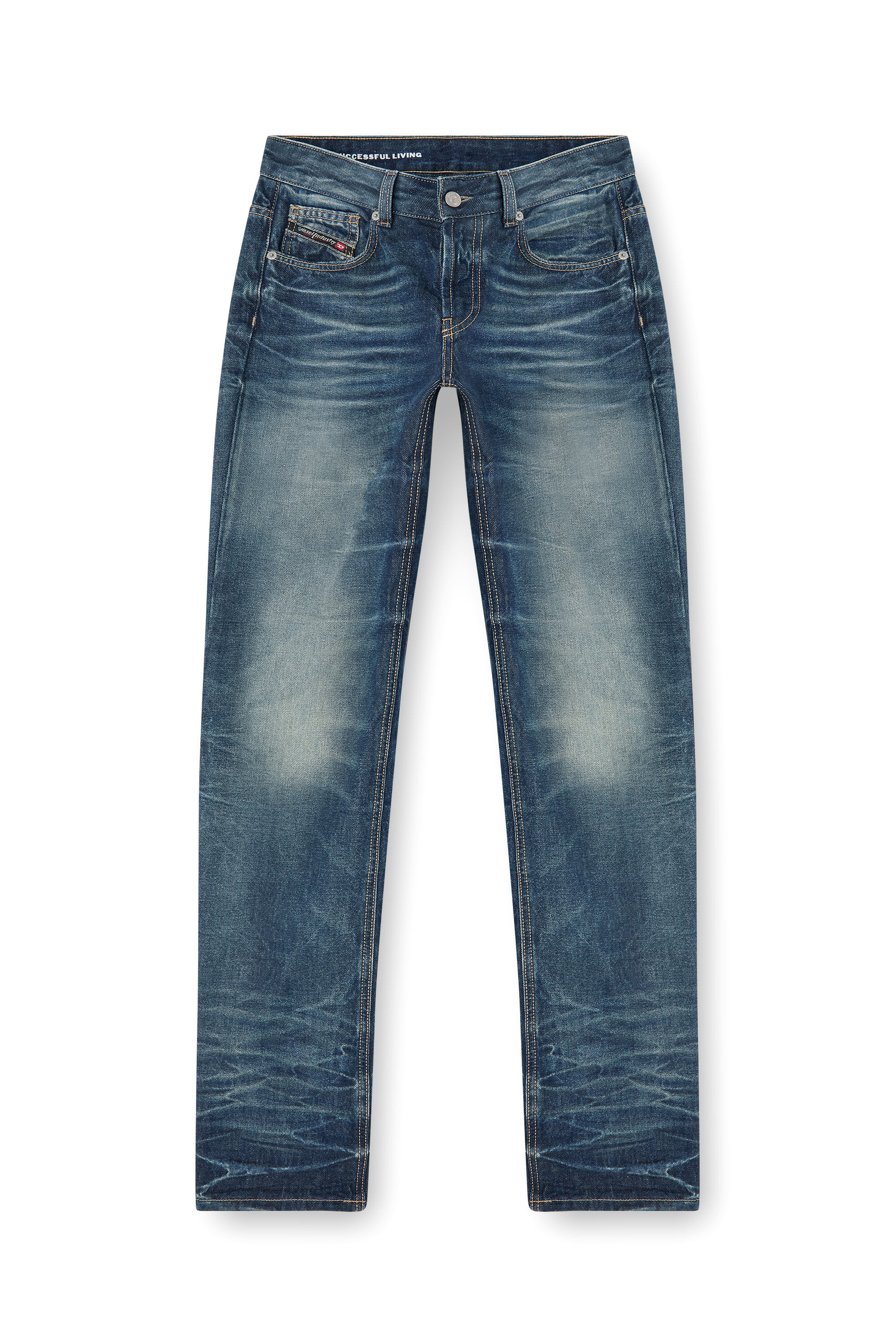 Diesel - Regular Jeans D-Heel 0DBFC Donna, Blu medio - Image 7