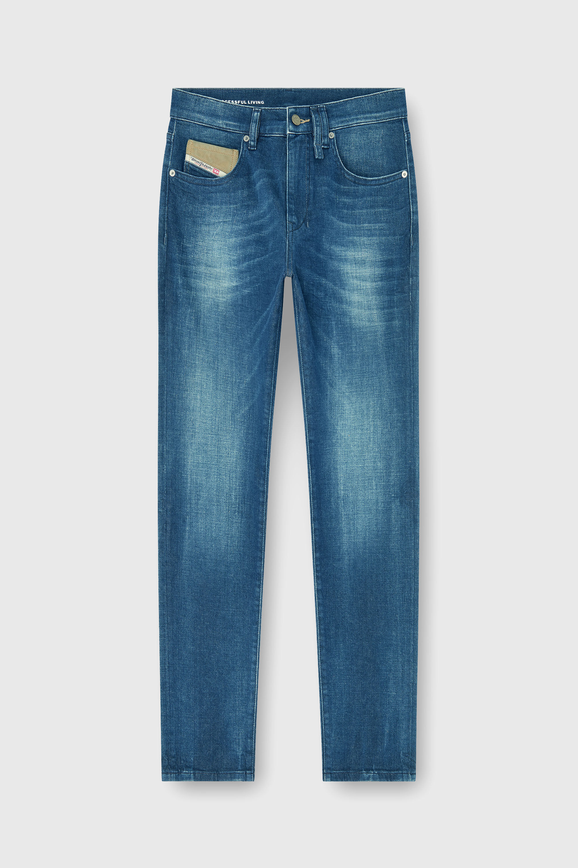 Diesel - Slim Jeans 2019 D-Strukt 0PBBZ Uomo, Blu medio - Image 6