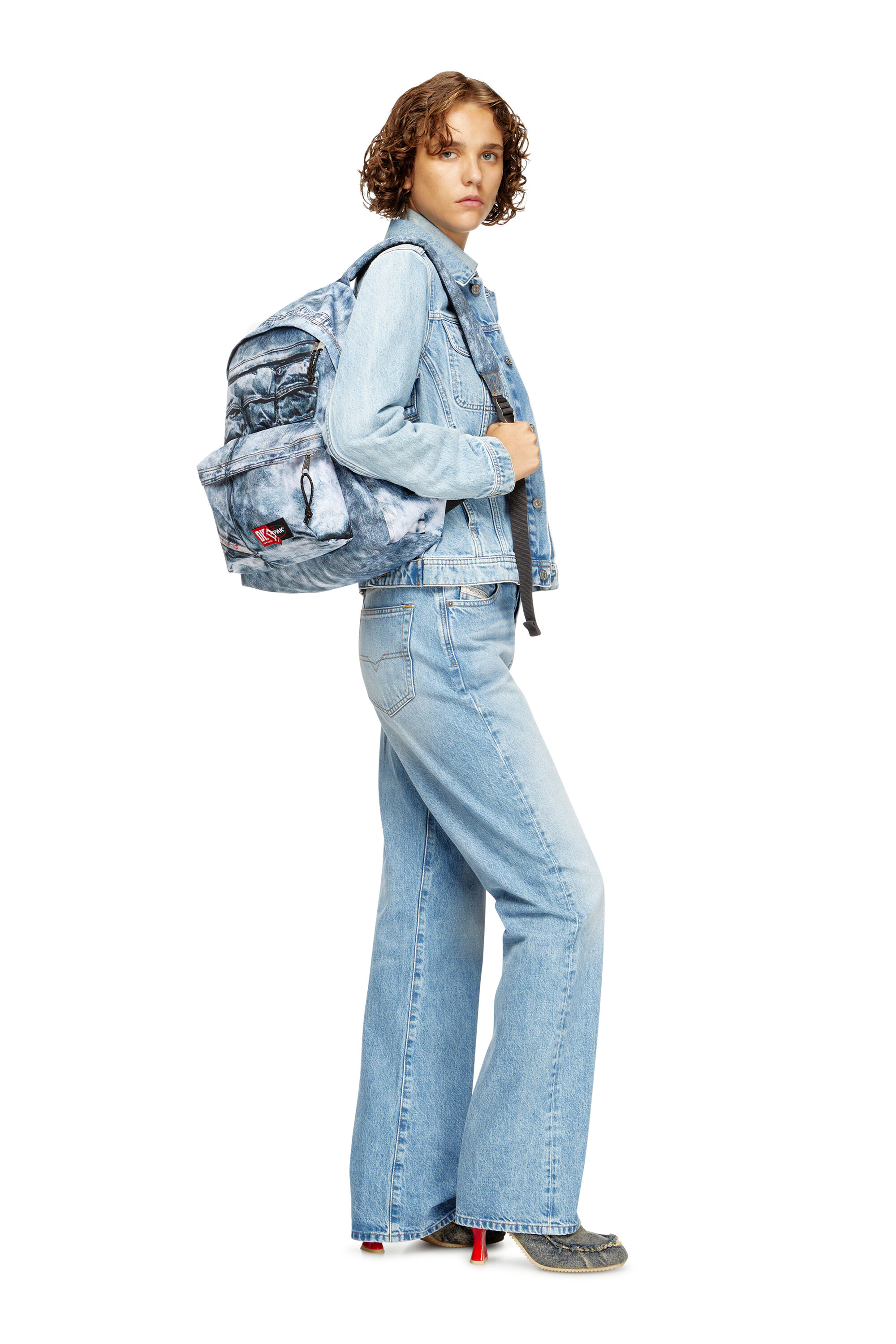 Diesel - DIESEL DAY PAK'R, Zaino in denim trompe l'oeil Unisex in Blu - 7