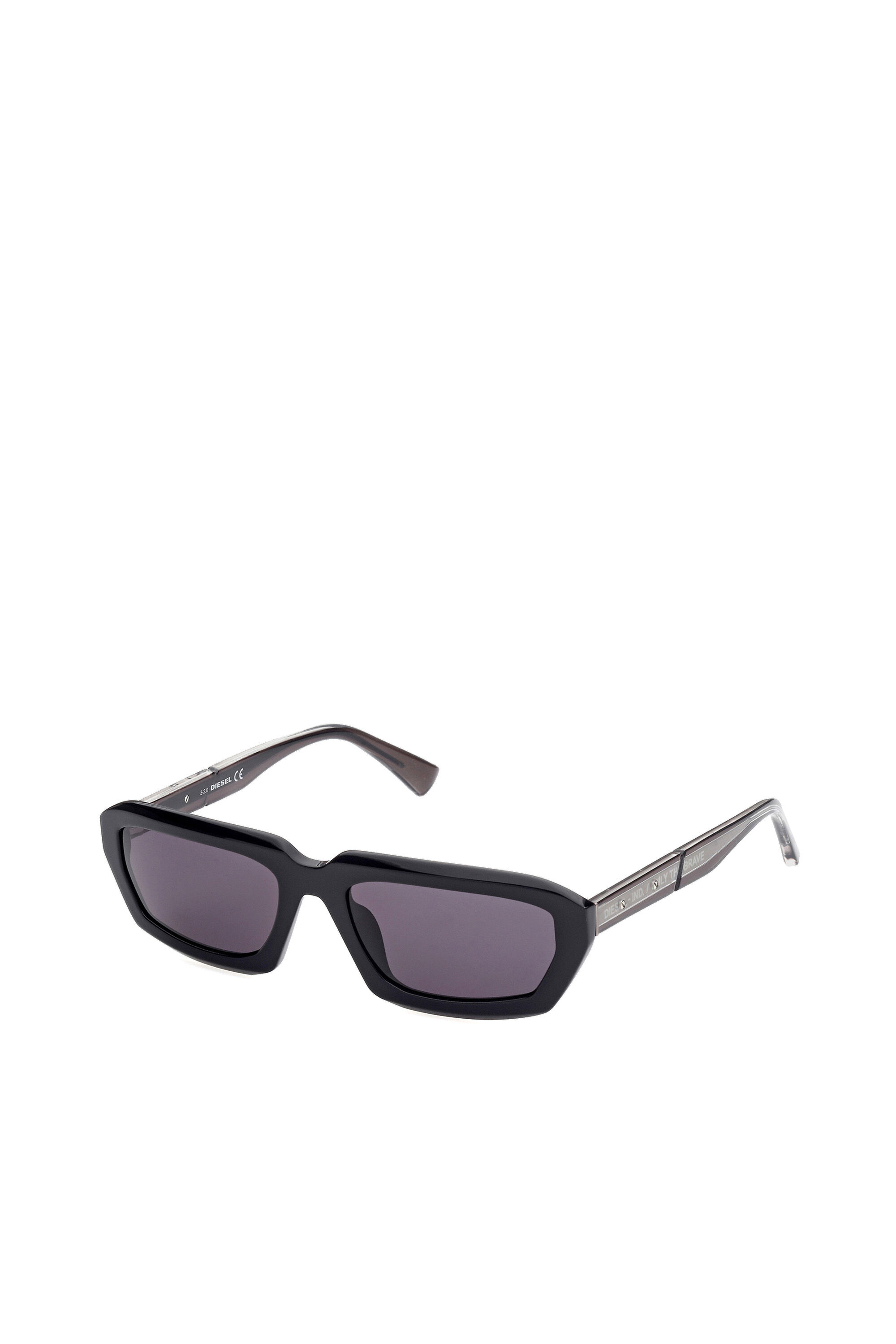 Diesel - DL0347, Occhiali anni '90 dai volumi bold Unisex in Nero - 2