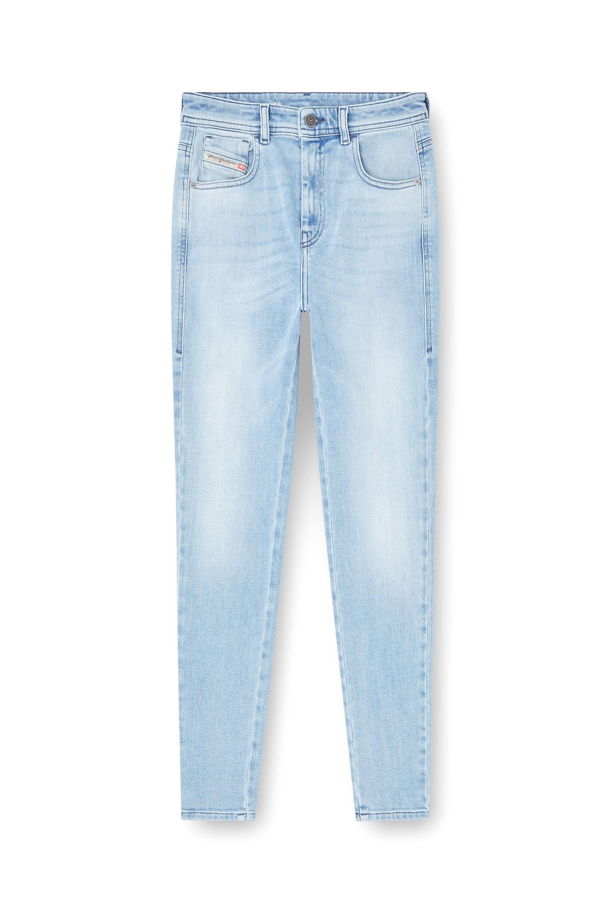 Diesel - Skinny Jeans 1984 Slandy-High 09M05 Donna, Blu Chiaro - Image 2