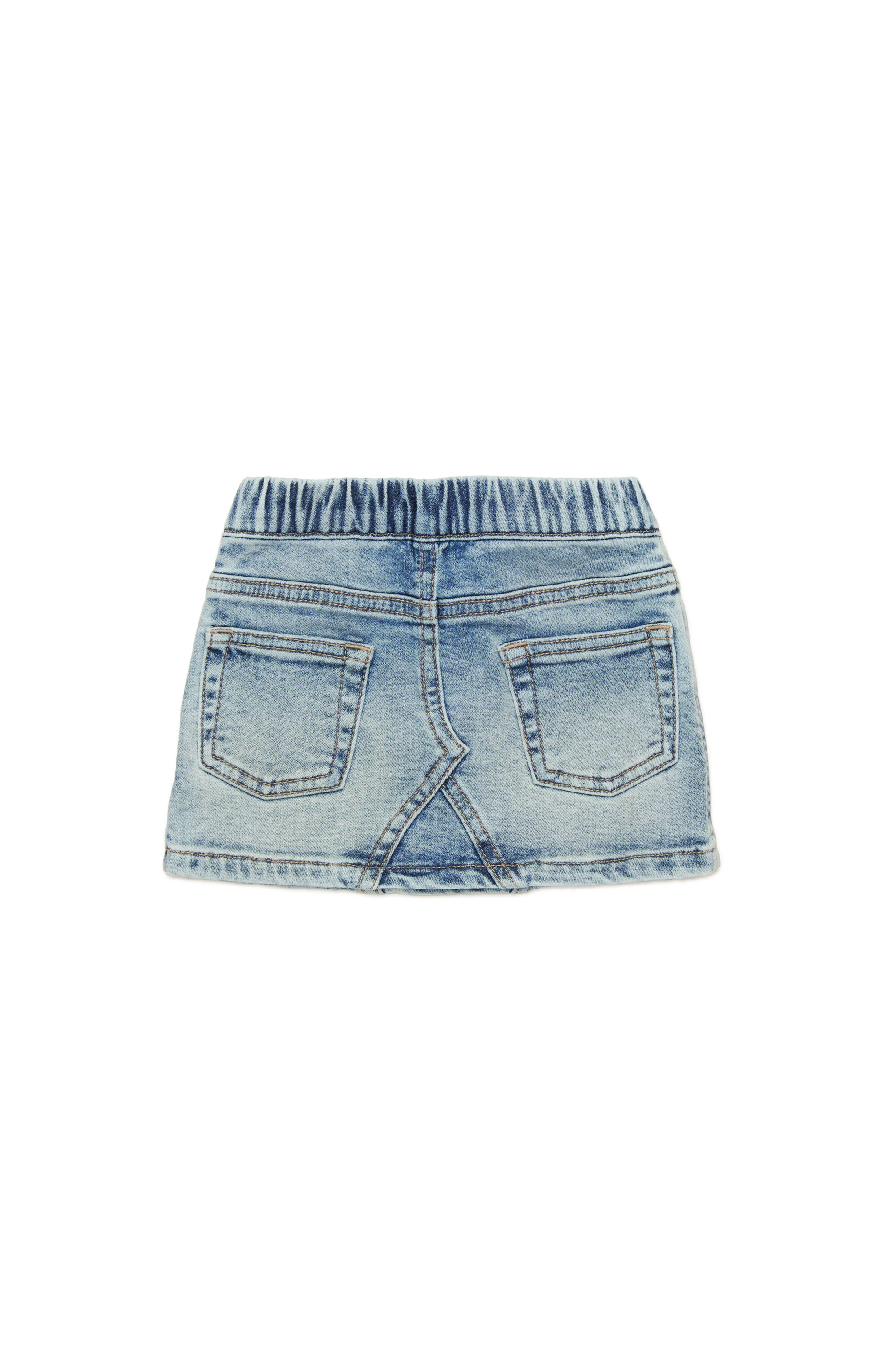 Diesel - GERRYB JJJ, Gonna corta in JoggJeans dal look vissuto Donna in Blu - 2