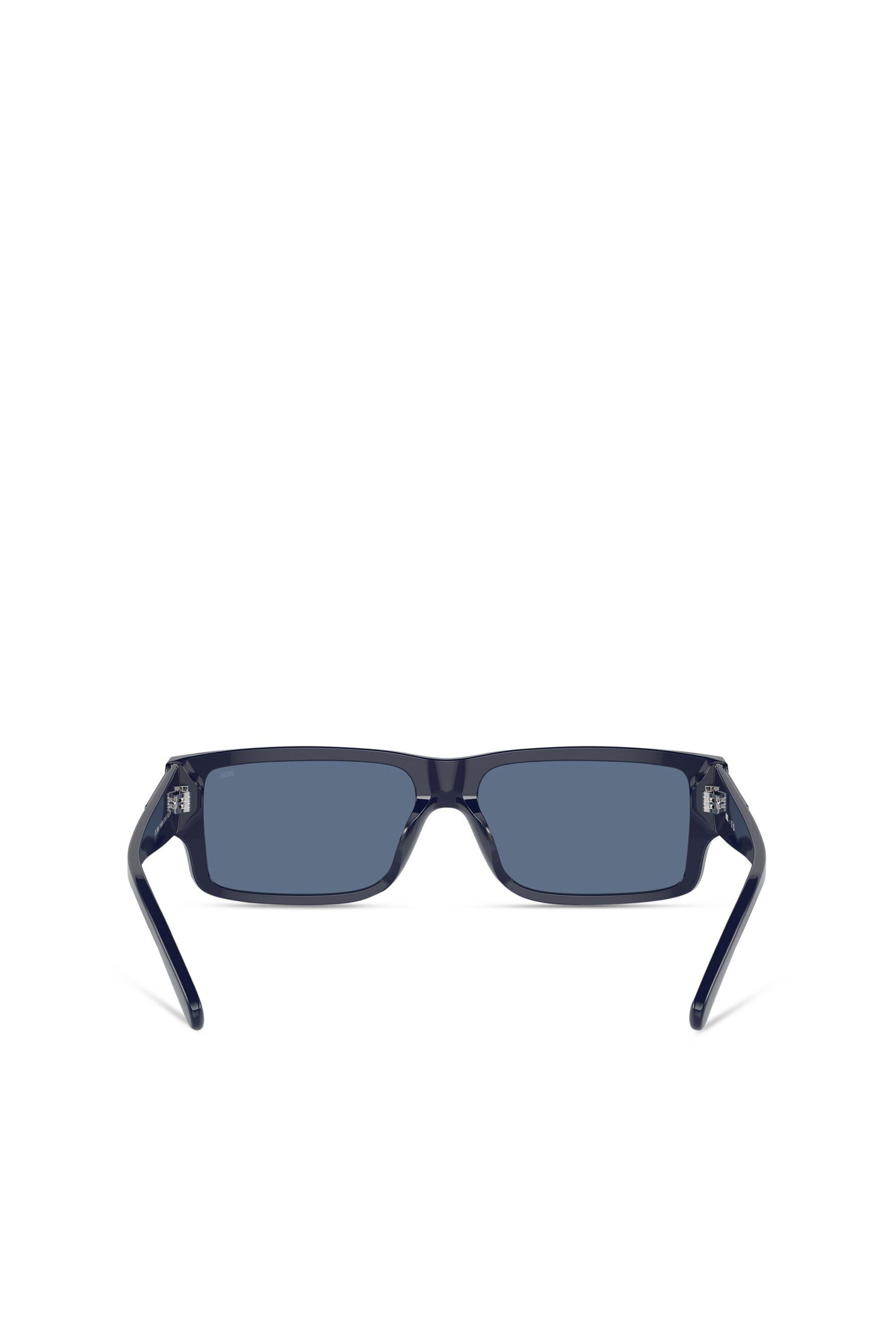 Diesel - 0DL2003 SIZE 57, Occhiali da sole rettangolari Uomo in Blu - 3