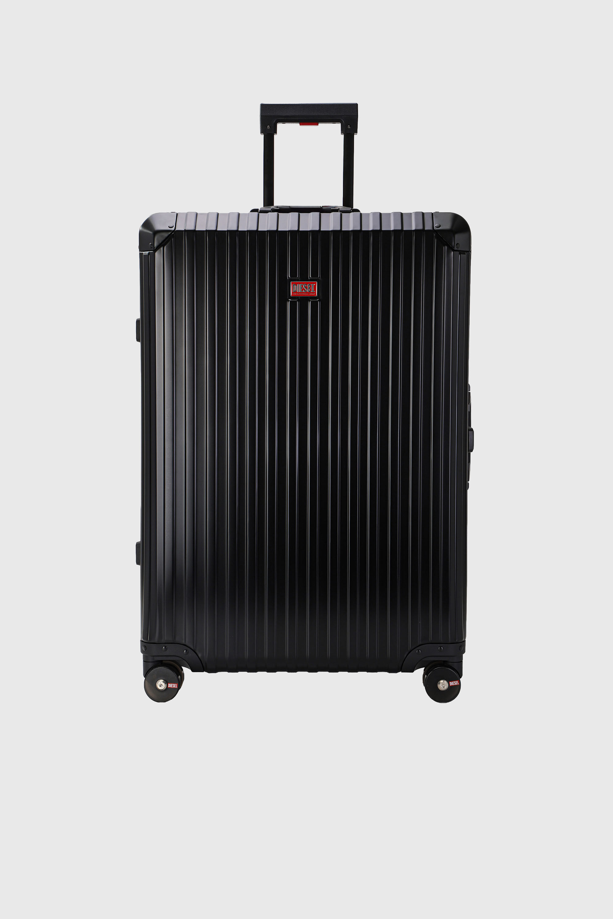 Diesel - DIESEL ALUMINUM TROLLEY- DSL002, Valigia in alluminio taglia L Unisex in Nero - 1