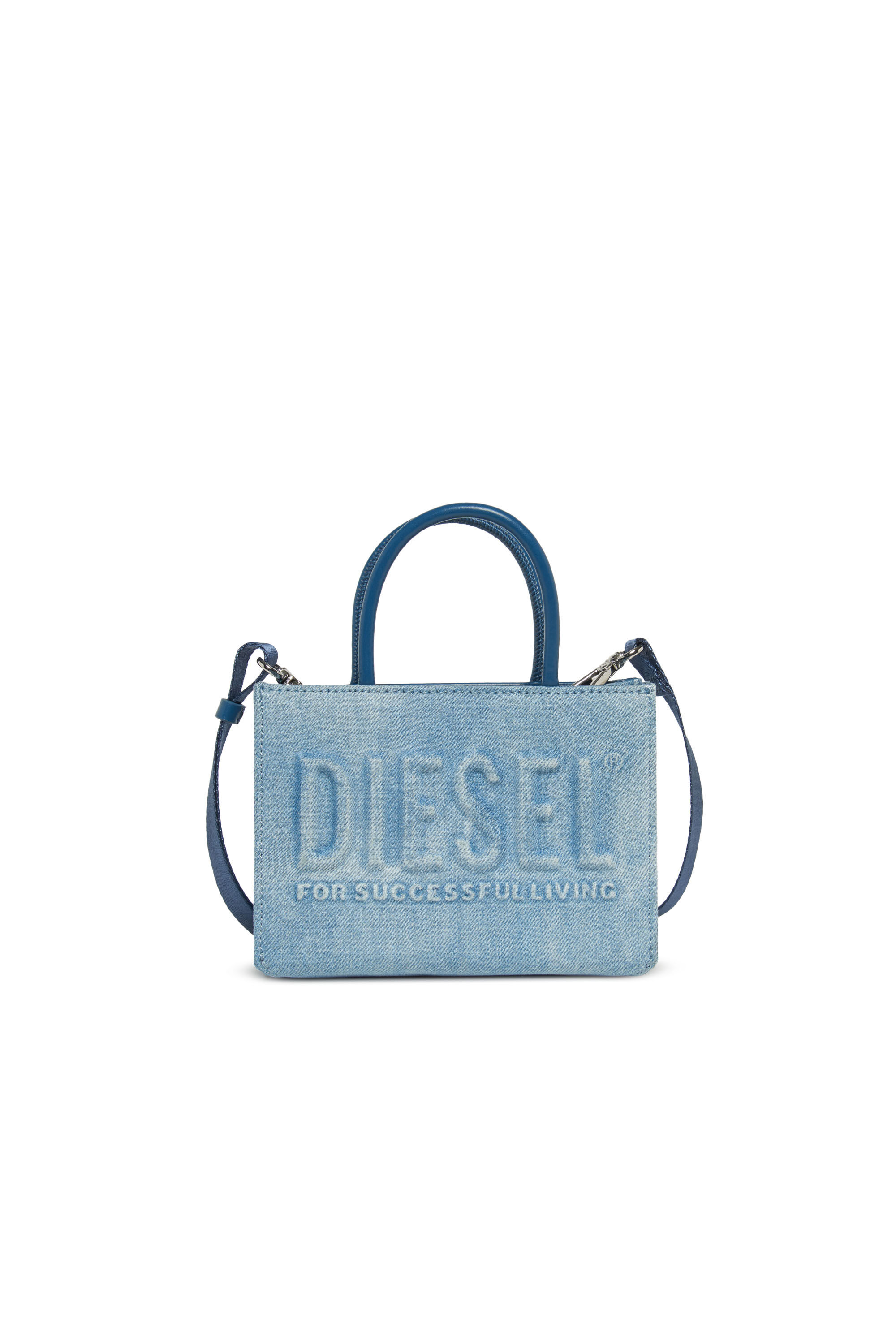 Girl's DSL 3D Mini-Bag in denim with embossed logo | ToBeDefined