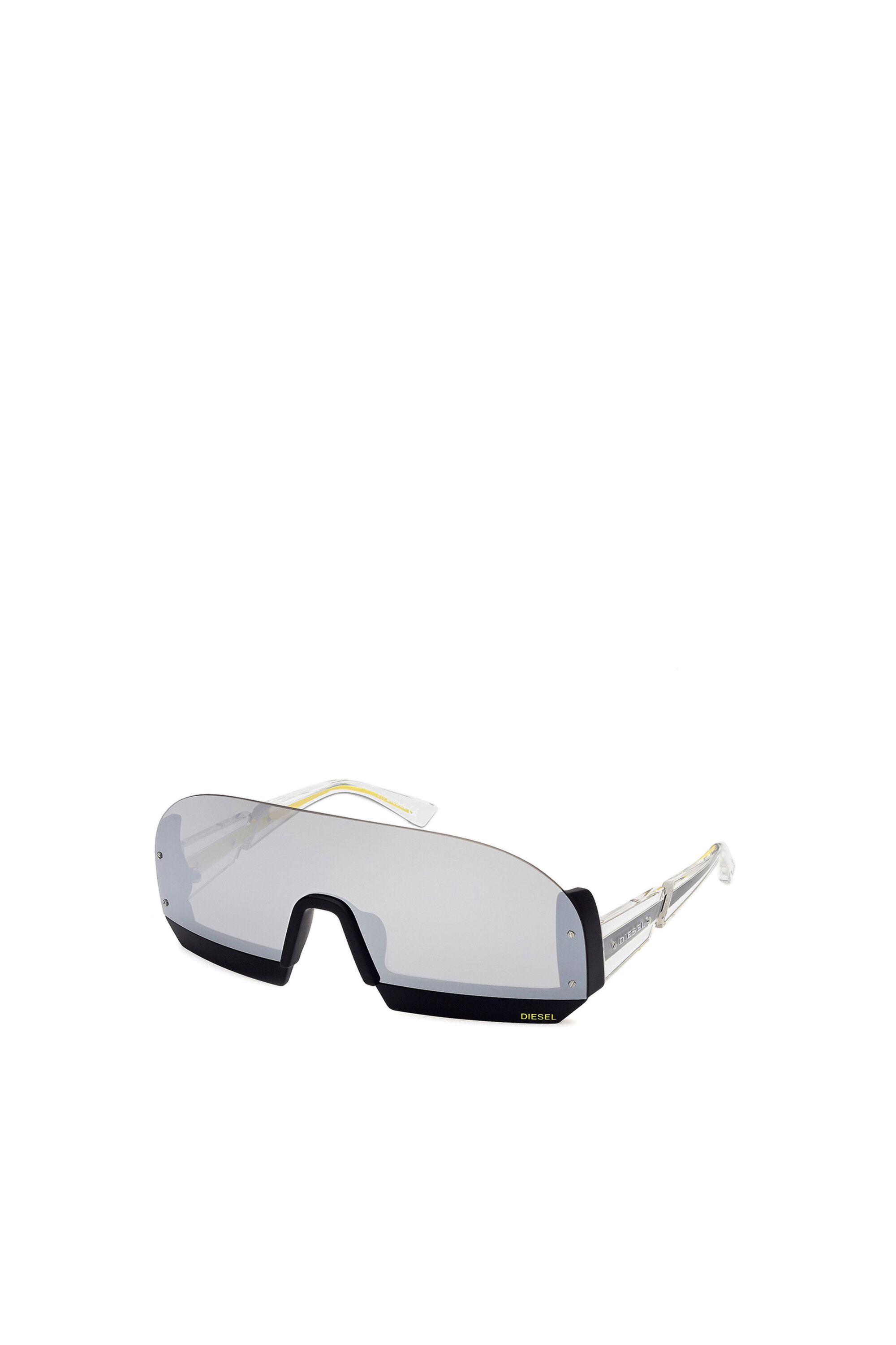 Diesel - DL0336, Mascherina con shape rimless in iniettato Uomo in Bianco - 2