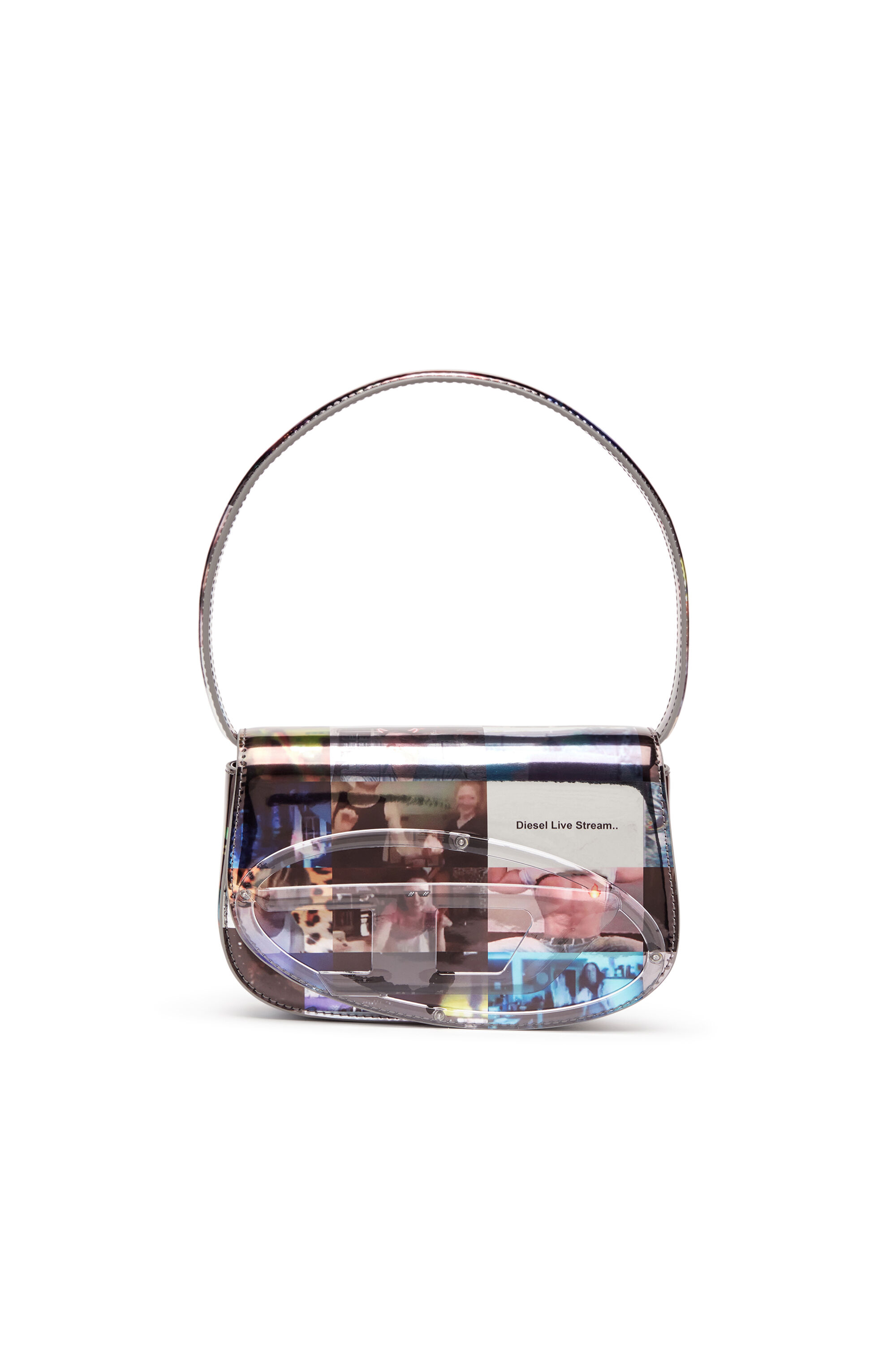 Diesel - 1DR, 1DR-Iconica borsa a spalla con stampa Livestream Donna in Multicolor - 1