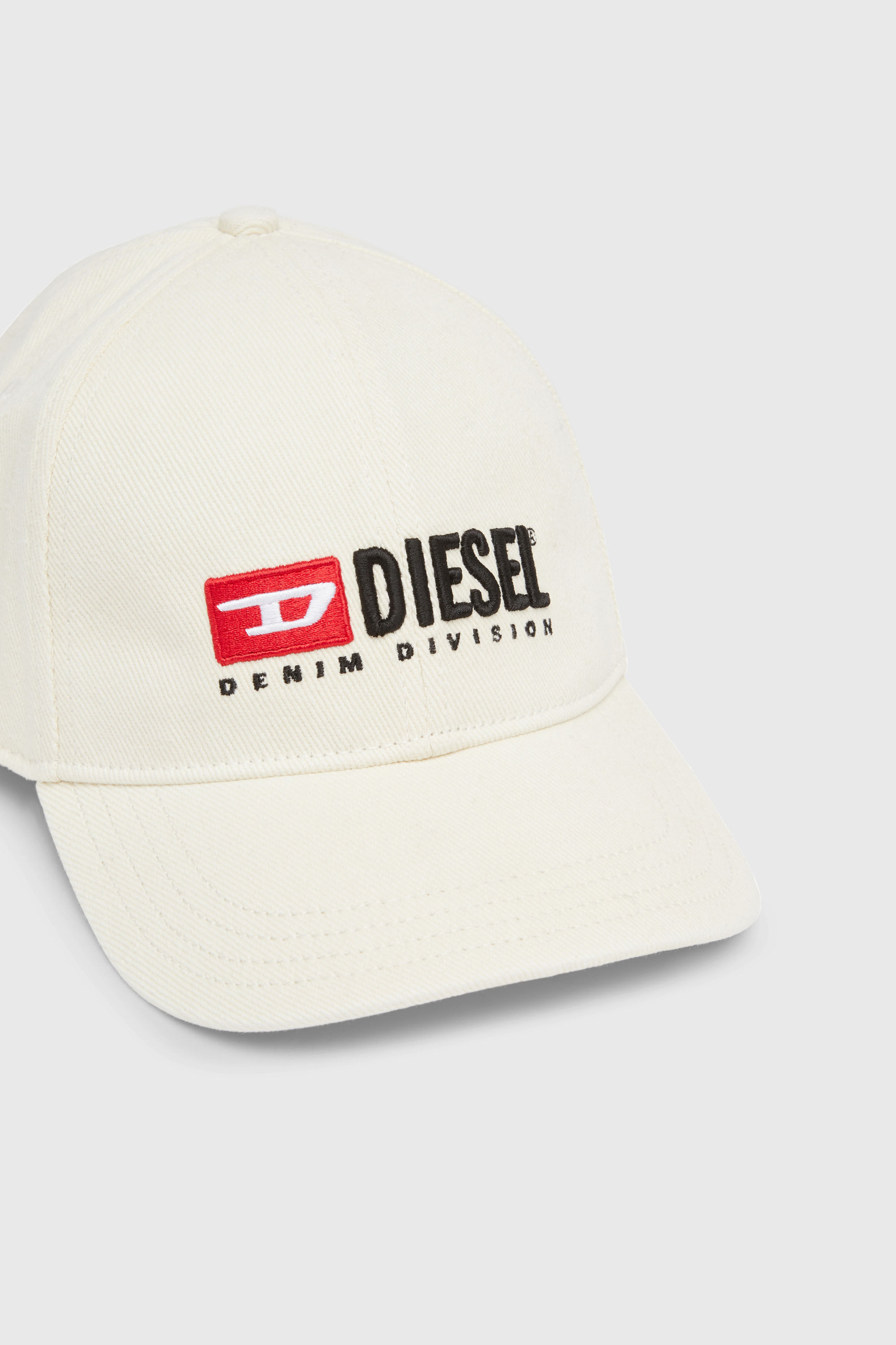 Diesel - CORRY-DIV-WASH, Cappello da baseball con logo ricamato Uomo in Bianco - 3