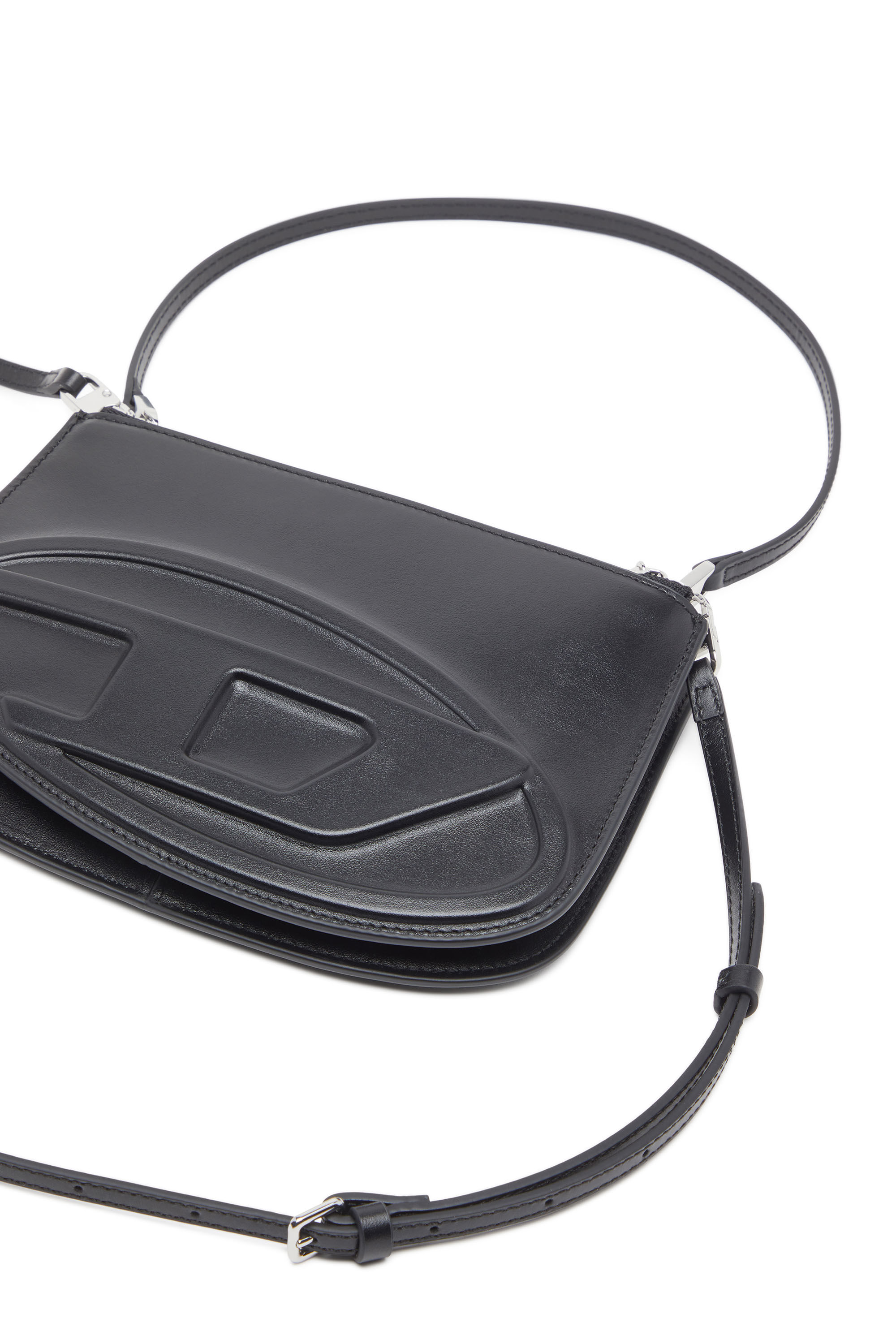 Diesel - 1DR TWIN, 1DR Twin-Borsa a spalla double-pocket in pelle stampata Donna in Nero - 2
