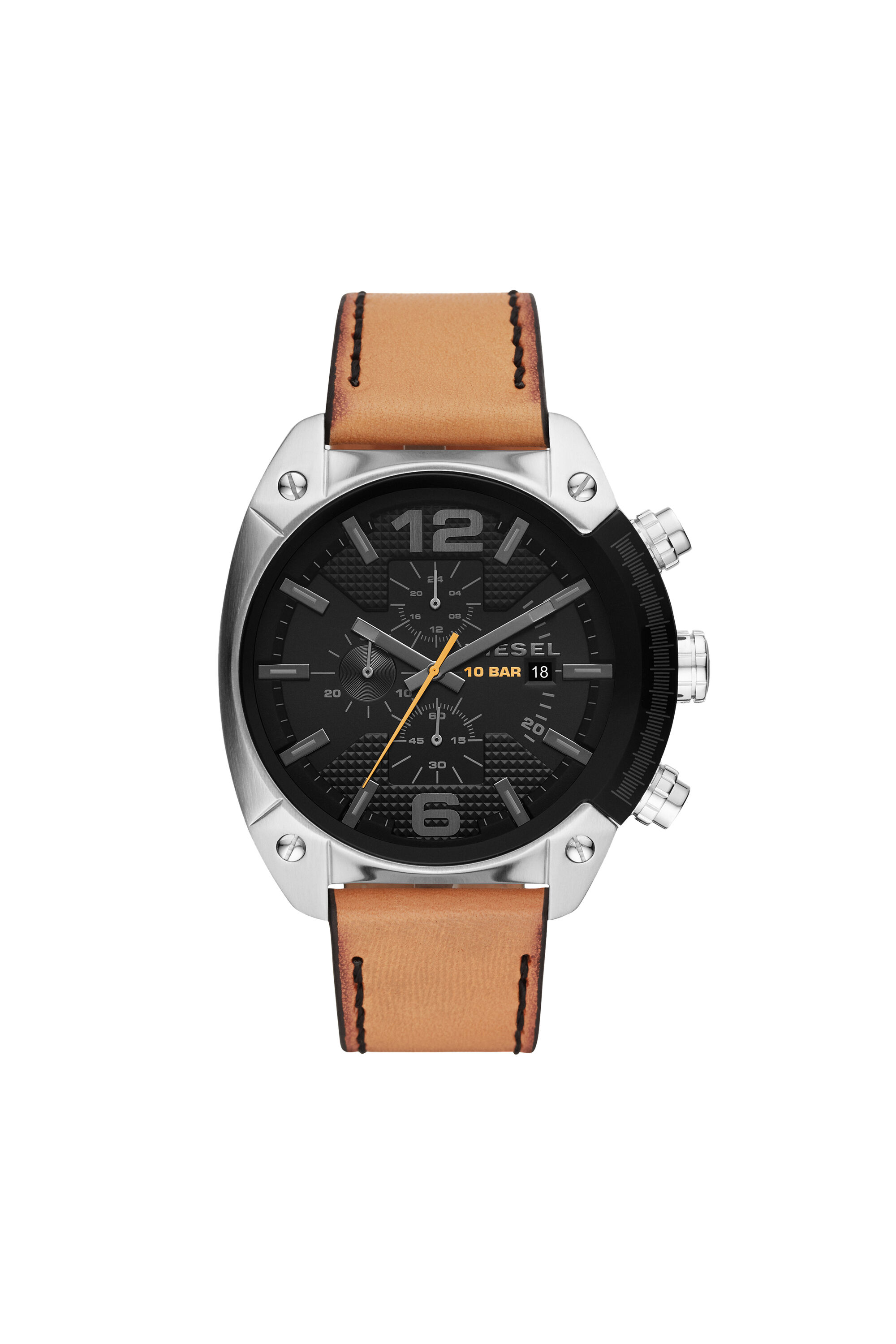 Diesel - DZ4503, Orologio a tre lancette con cinturino in pelle marrone Uomo in Marrone - 1