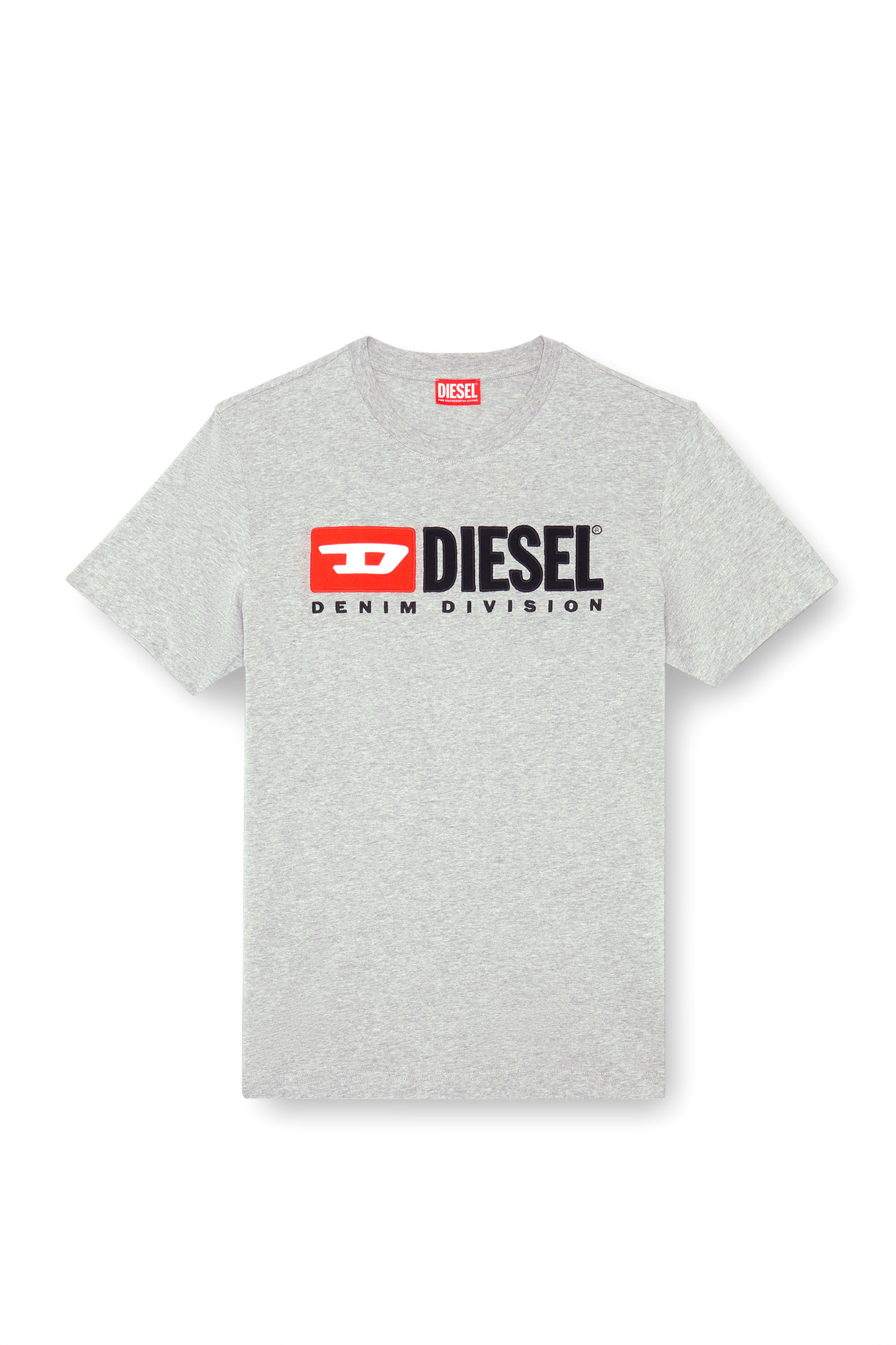 Men's T-shirt with Diesel patch logo | Grey | Diesel