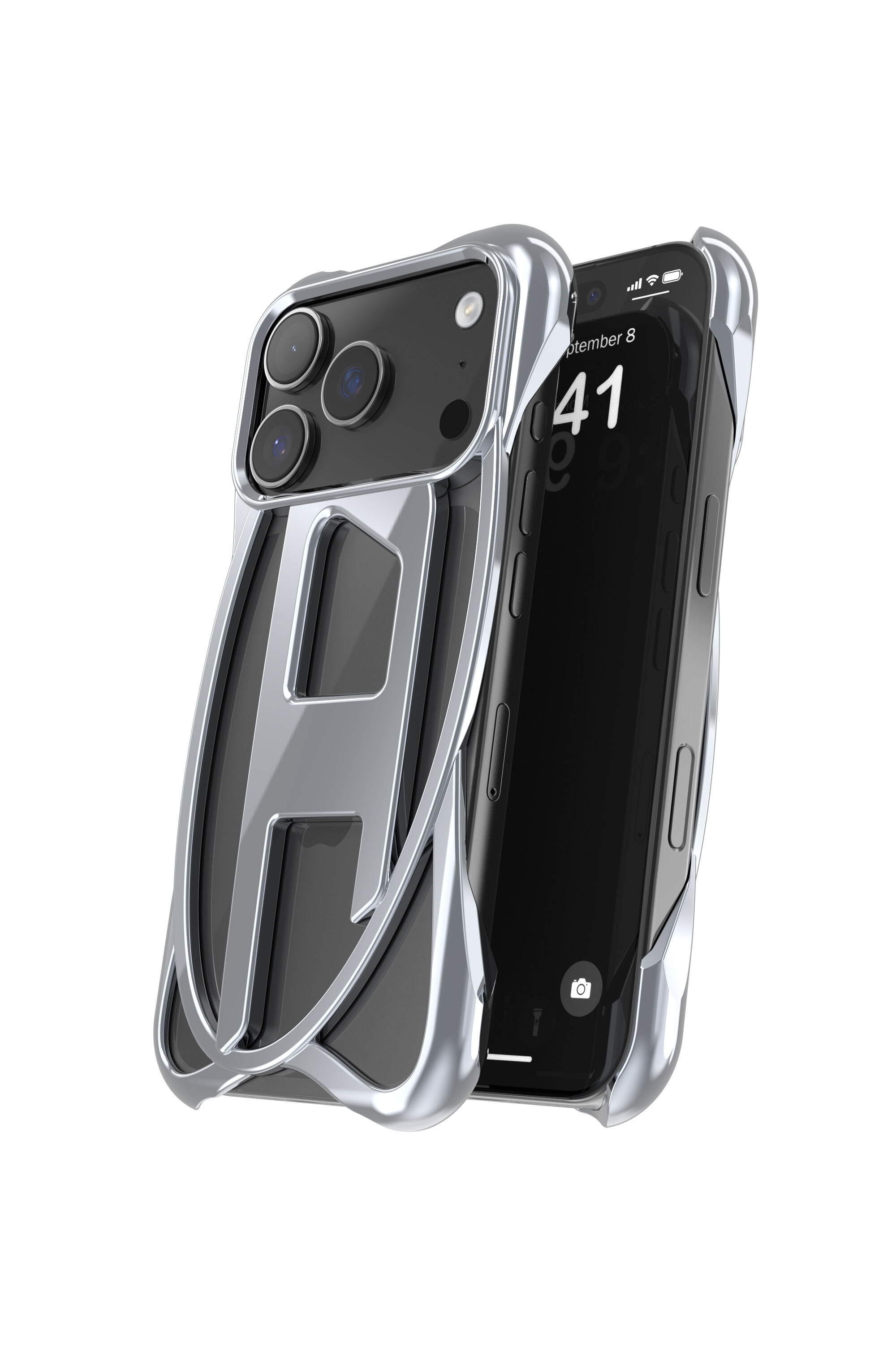 iPhoneアクセサリー DIESEL CAGED D CASE iPhone 17 Pro Max Women's Caged D glossy case for iPhone 17 Pro Max | Grey | Diesel