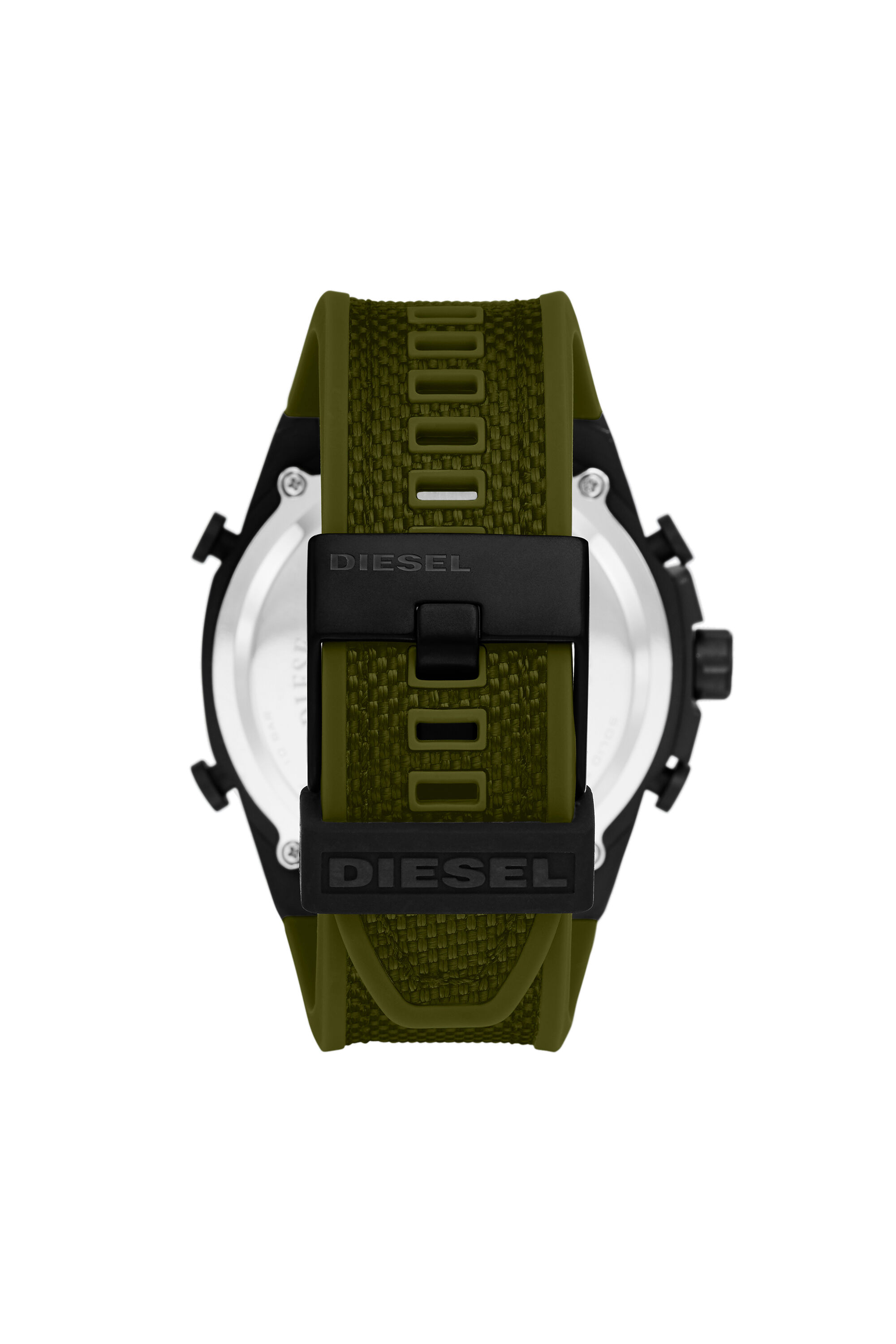 DZ4549 Man Mega Chief analog digital green silicone watch Diesel